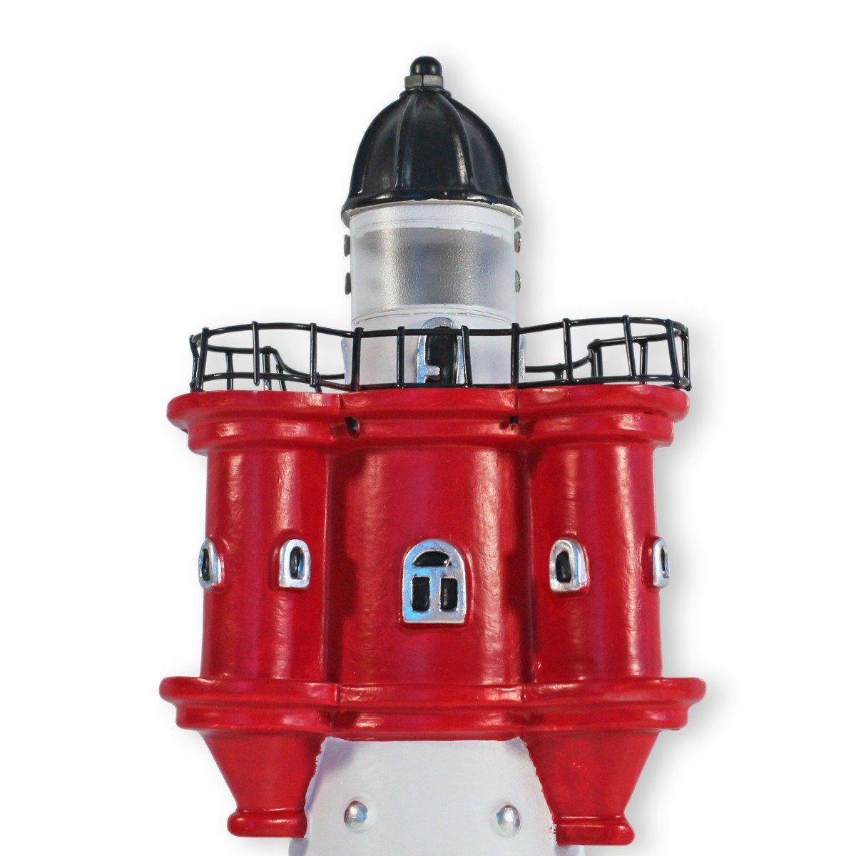 Leuchtturm 'Roter Sand' Deko 10cm - Maritimes Flair Für Wohnzimmer & Bad