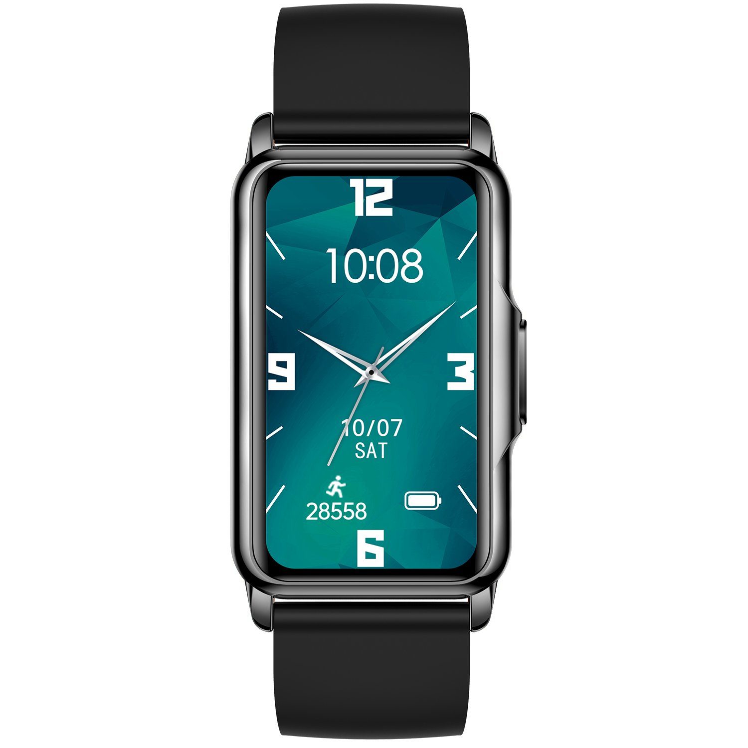 Haiaveng Damen Watch, Damen Fitness Gesundheitsfunktionen und Tracker, Smartwatch Smartwatch (3,73 Android Uhr, Smart Fitness Zoll, cm), cm/1,47 iOS Schwarz+Blau
