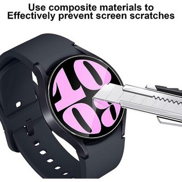 SmartUP 3X Schutzglas für Samsung Galaxy Watch 6 40mm Hartglas Panzerfolie für Samsung Galaxy Watch 6 40mm, Displayschutzglas, Displayschutzglas