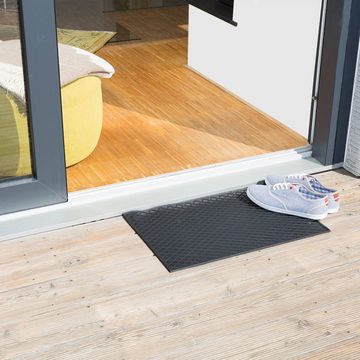 Fußmatte Gummi Fußmatte, relaxdays, Höhe: 5 mm