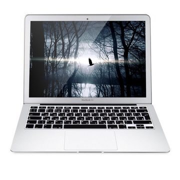 kwmobile Aufbewahrungstasche Silikon Tastaturschutz für Apple MacBook Air 13''/Pro Retina 13''/15'' (1-tlg), QWERTY US Keyboard Cover Abdeckung - Schwarz