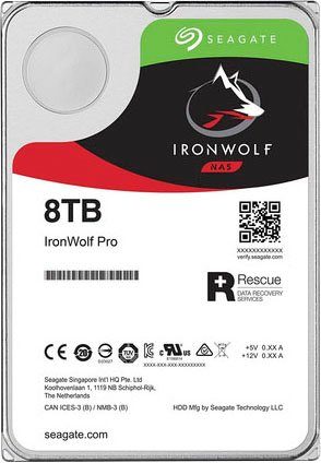 Seagate IronWolf Pro HDD-Festplatte (8 TB) 3 5" Bulk inkl. 3 Jahre Rescue Data Recovery Services