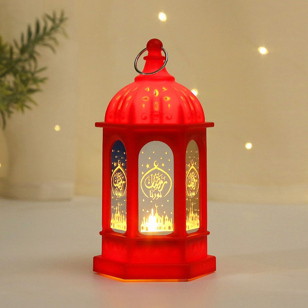 MUPOO Kerzenhalter LED Eid Mubarak Laterne Lichter,Hängende Laterne (1 St), Ramadan Deko Licht für Tisch Hochzeit Mittelstück Festival Dekor