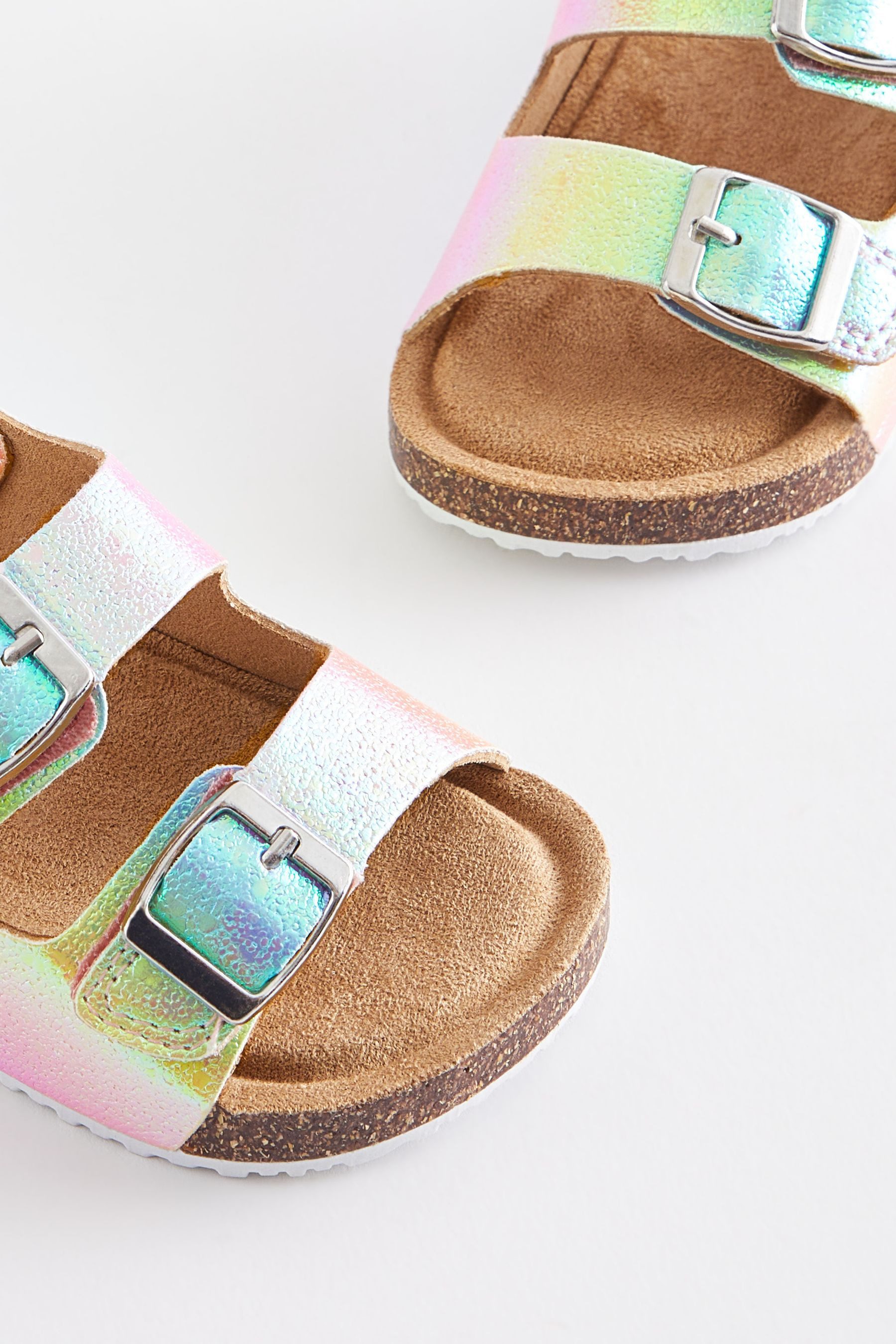 Next Sandalen mit zwei Riemen und Korkfußbett Sandale (1-tlg)