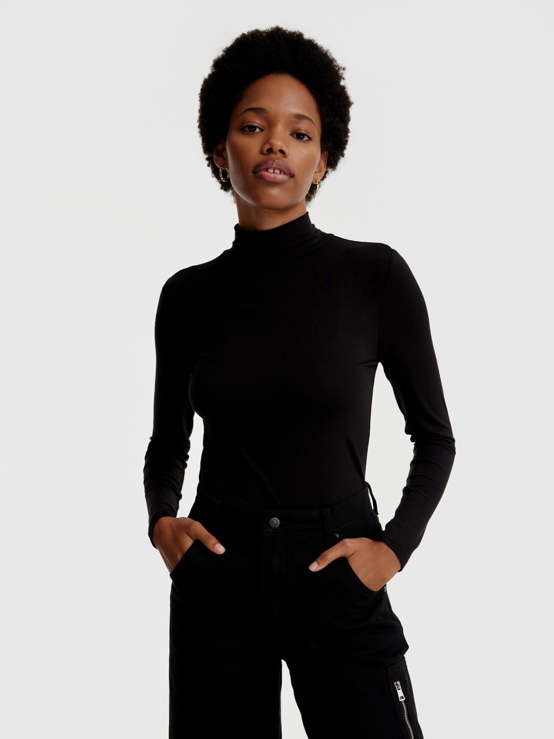 EDITED Langarmshirt Cassandra (1-tlg) Plain/ohne Details günstig online kaufen