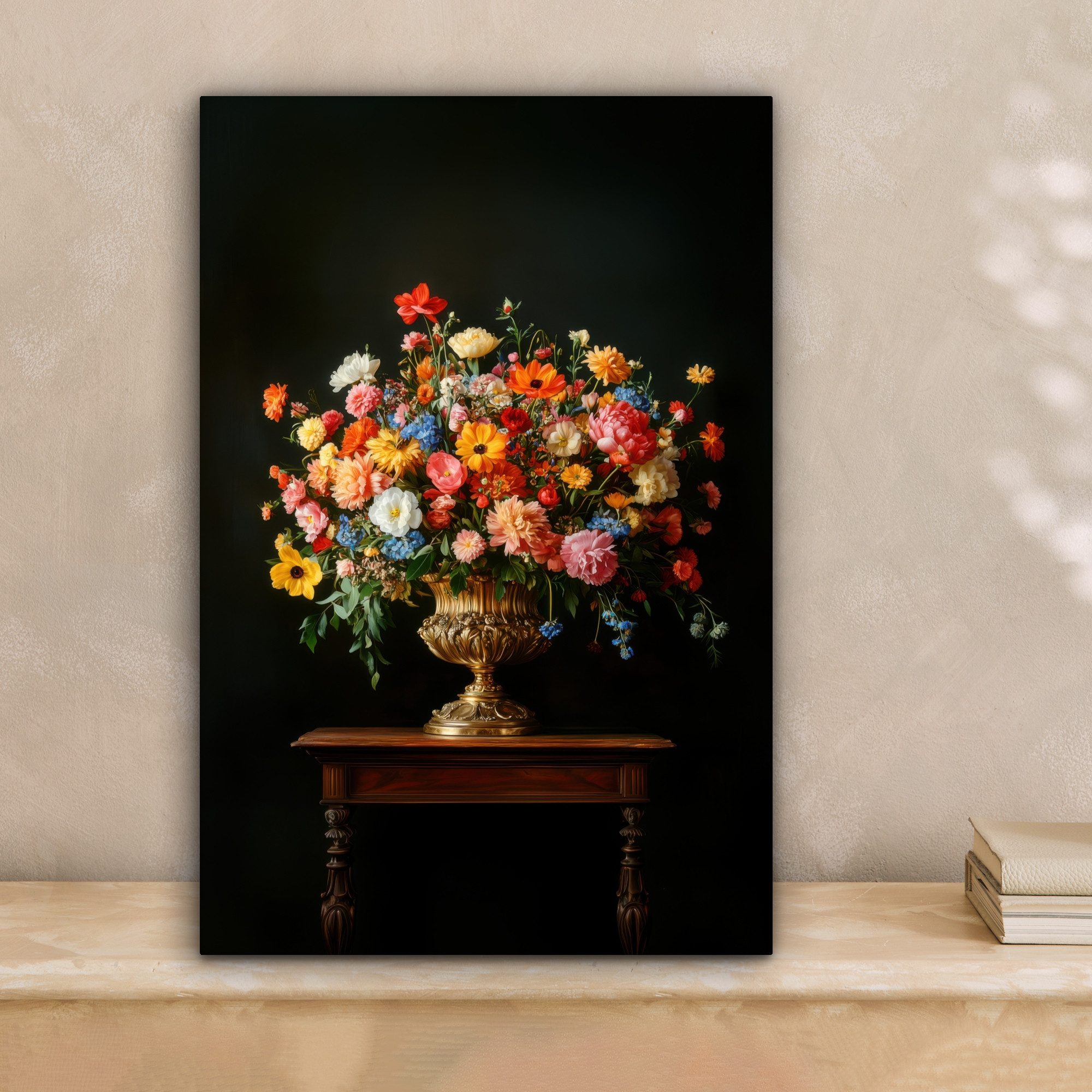 OneMillionCanvasses® Leinwandbild Gold - Blumen - günstig online kaufen