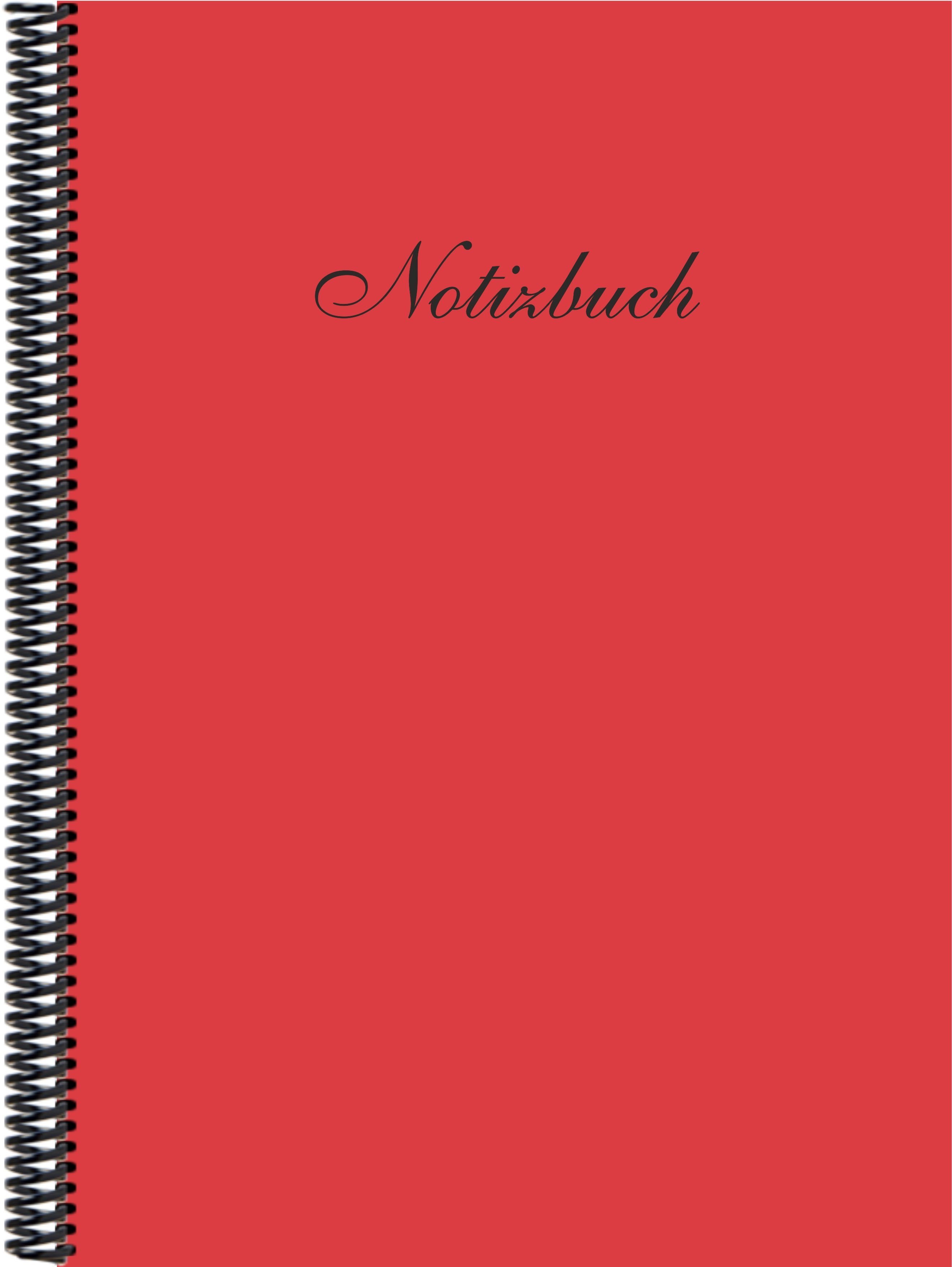 E&Z Verlag Gmbh Notizbuch Notizbuch DINA4 blanko, in der Trendfarbe hibiscus