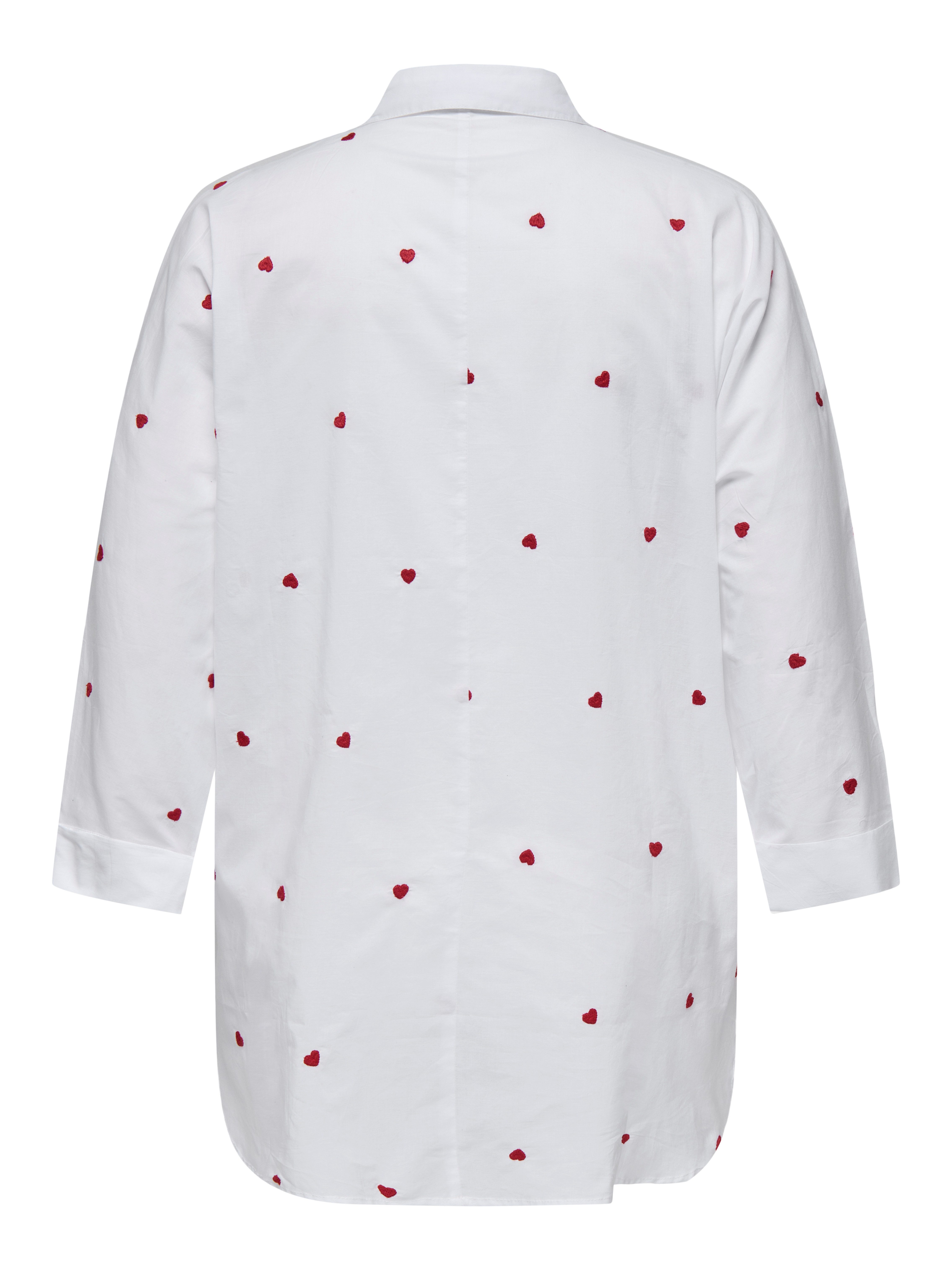 ONLY CARMAKOMA Langarmbluse CARNEW LINA GRACE LS EMB SHIRT WVN NOOS Baumwolle