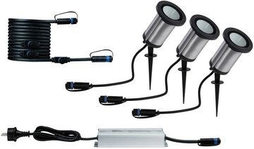 Paulmann LED Gartenstrahler Plug & Shine, Plug & Shine, LED fest integriert, Warmweiß, LED-Modul, 3000K 6W 24V IP65