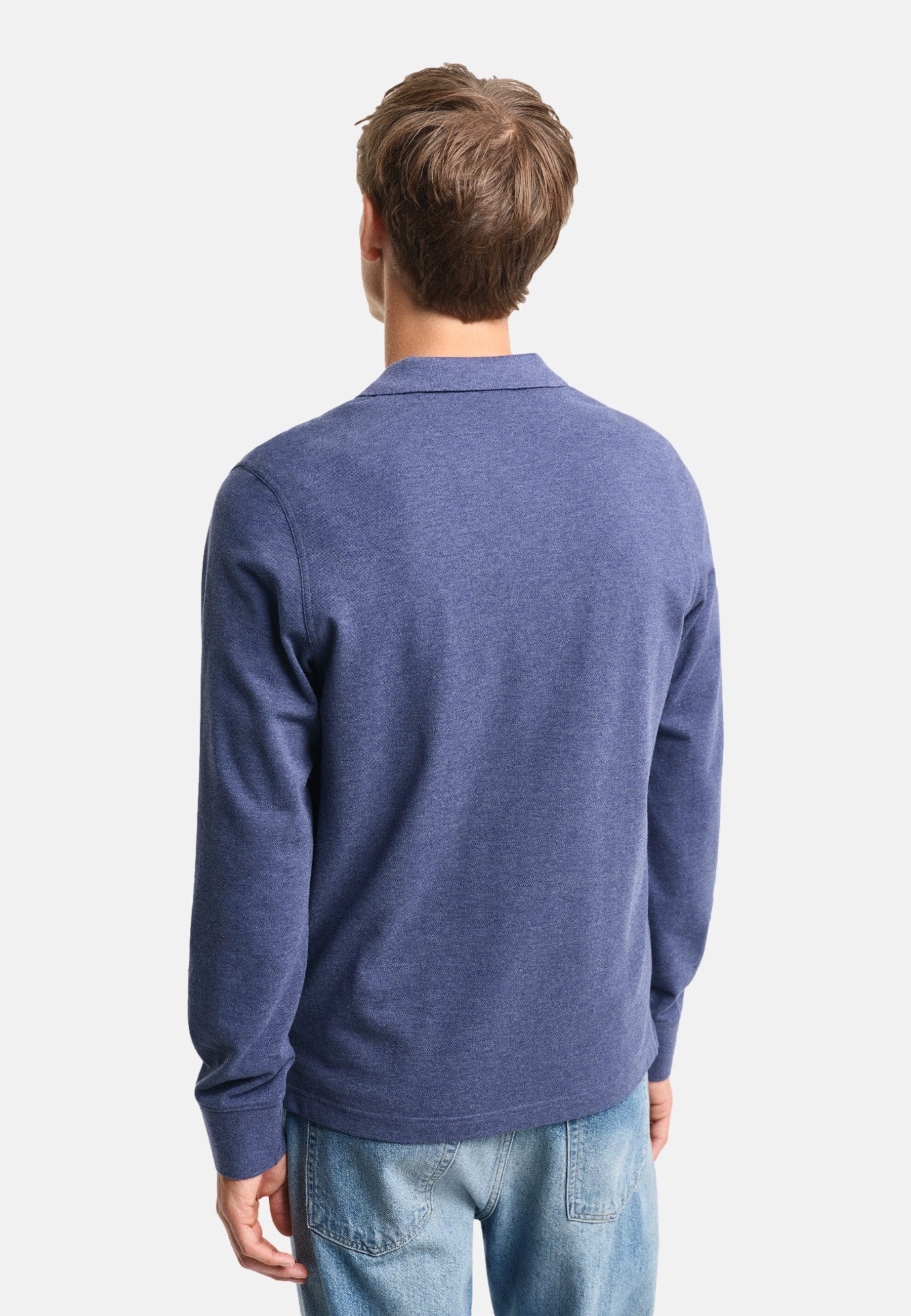 Gant Poloshirt Poloshirt REG SHIELD Langarmshirt mit Polokragen (1-tlg., 1)