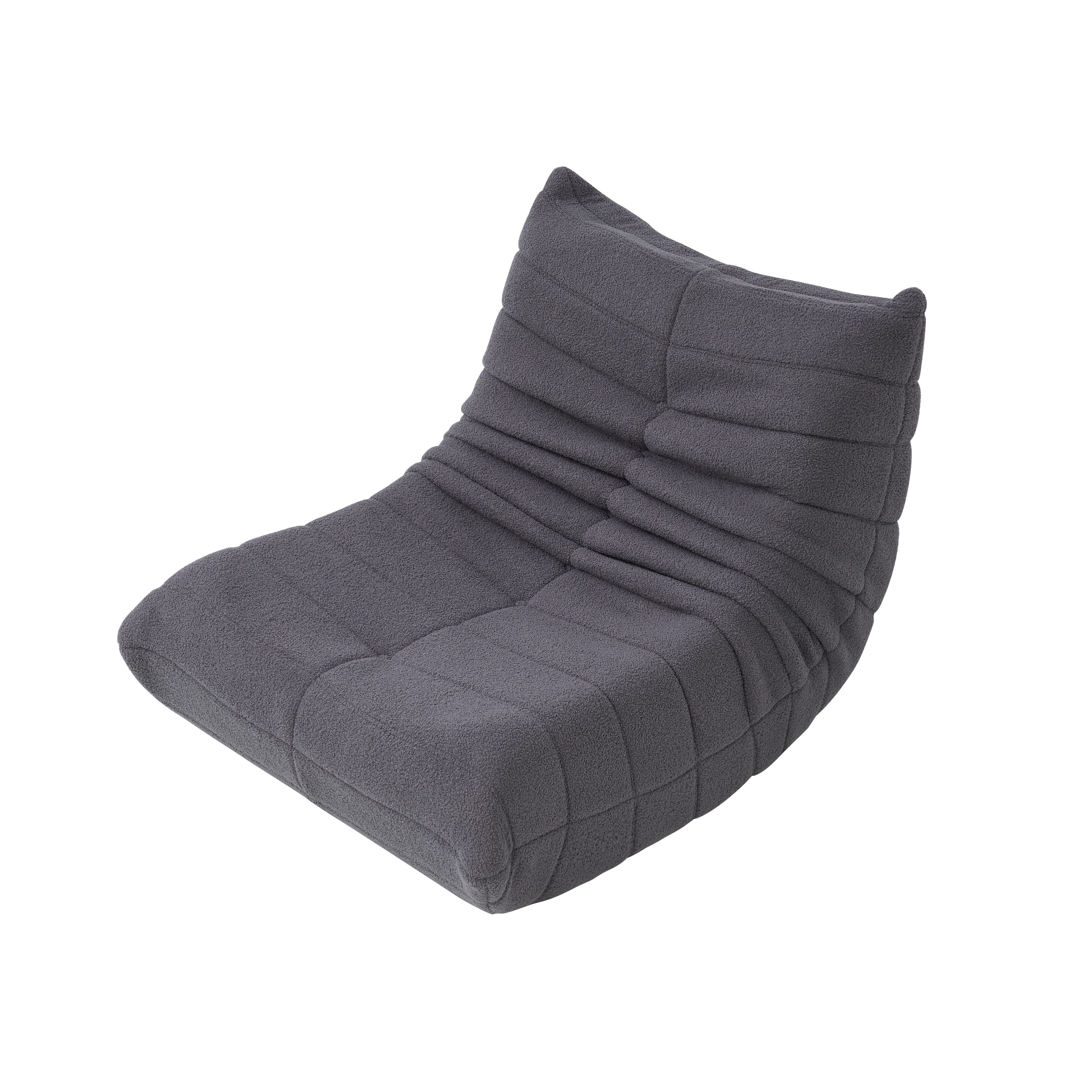 MODFU Sitzsack Sofa,Einzelsofa,Wohnzimmer Sofa (Teddyfleece+Schaumstoff mit hoher Dichte, 1 St., Interne rahmenlose Struktur), Produkt als komprimierte Verpackung
