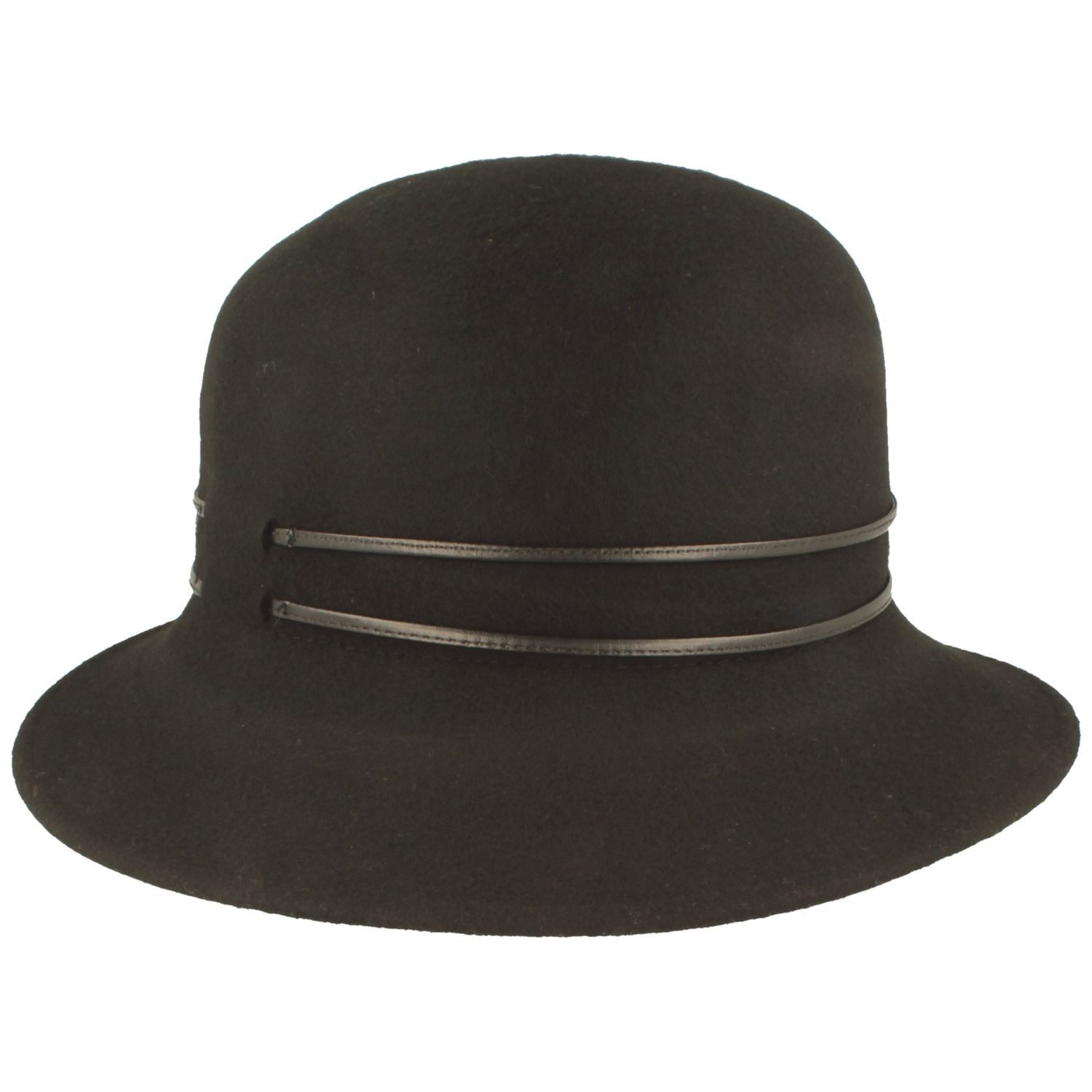 Breiter Filzhut Schicke Glocke aus Wolle günstig online kaufen