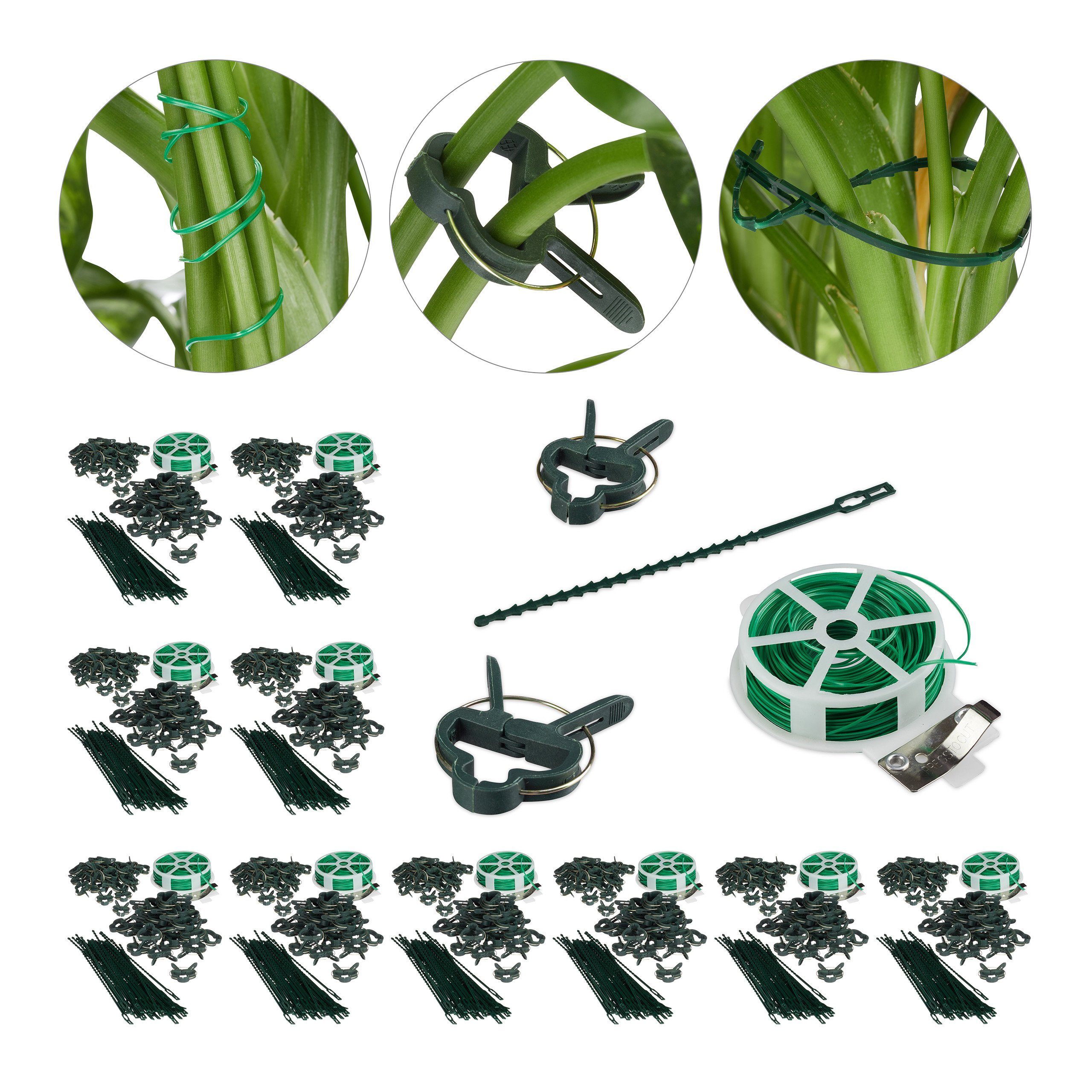 Rankhilfe 10 x Pflanzenhalter Set 110-teilig
