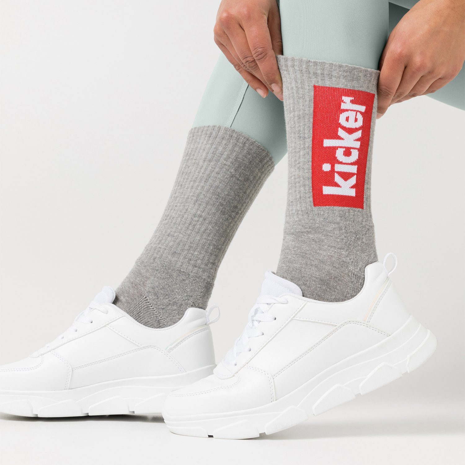 kicker Tennissocken Crew Socks für Damen und Herren (6-Paar)