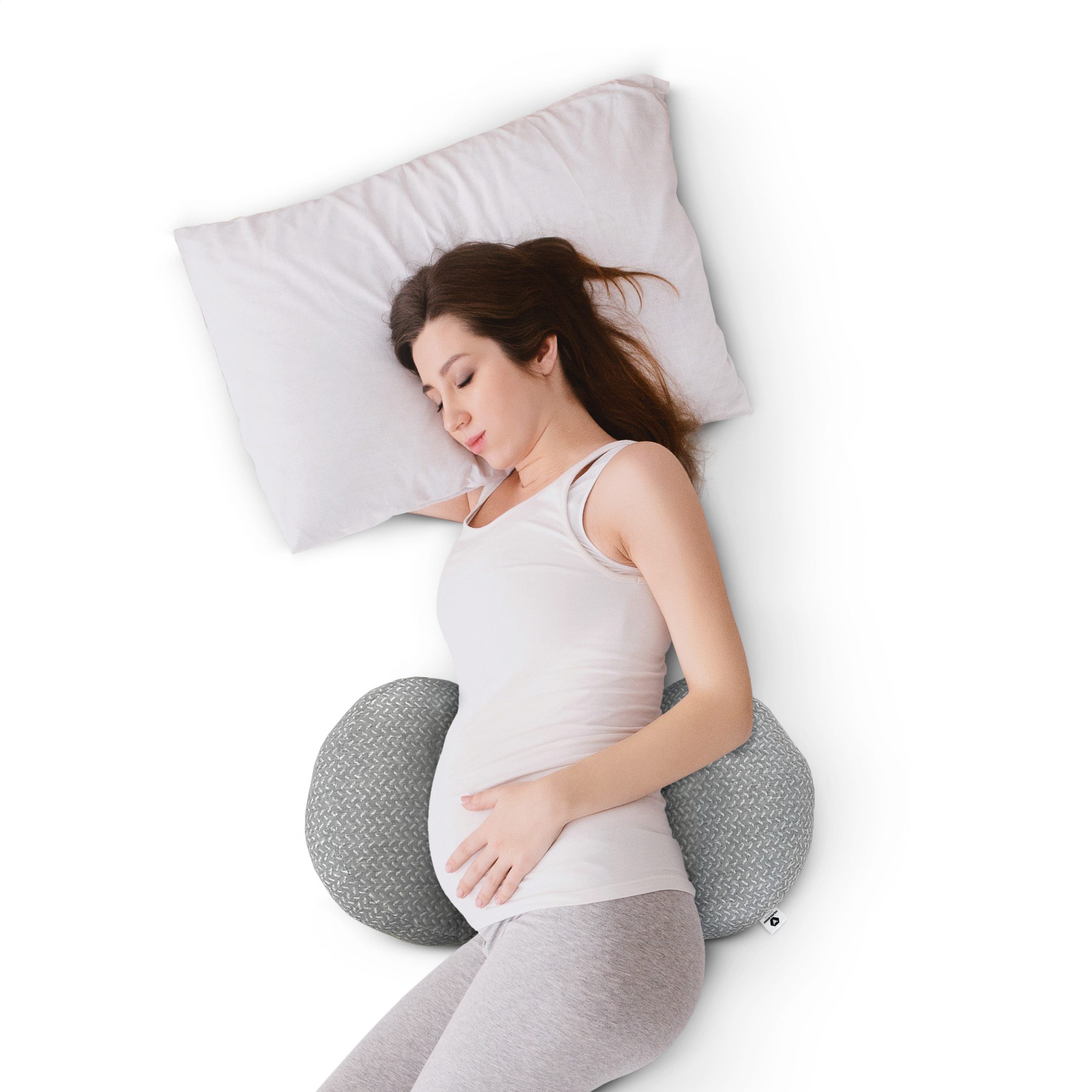 Vulpes Goods Seitenschläferkissen BabyCare, anpassbar mit waschbarem Bezug