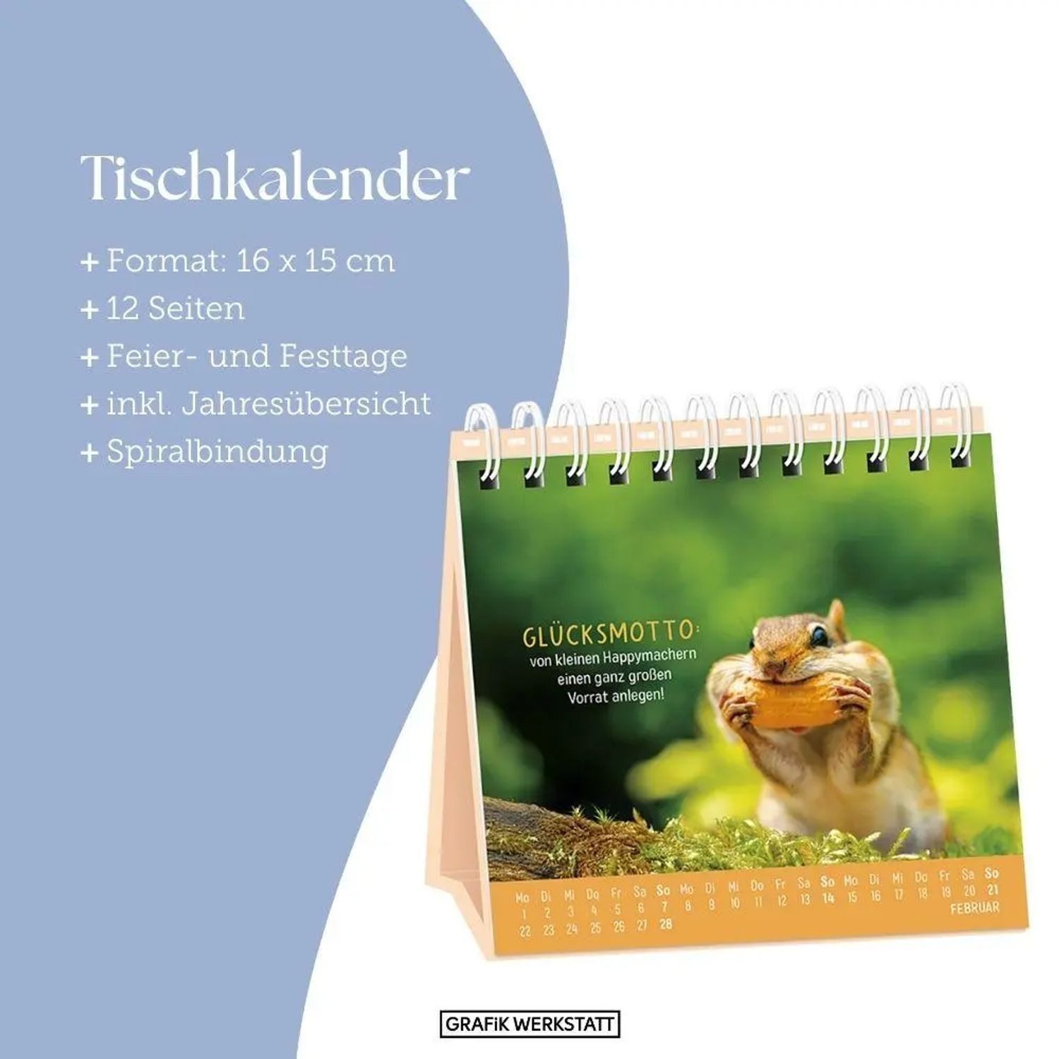 Grafik Werkstatt Tischkalender Tischkalender 2027 Happymacher – Bild 4 von 5