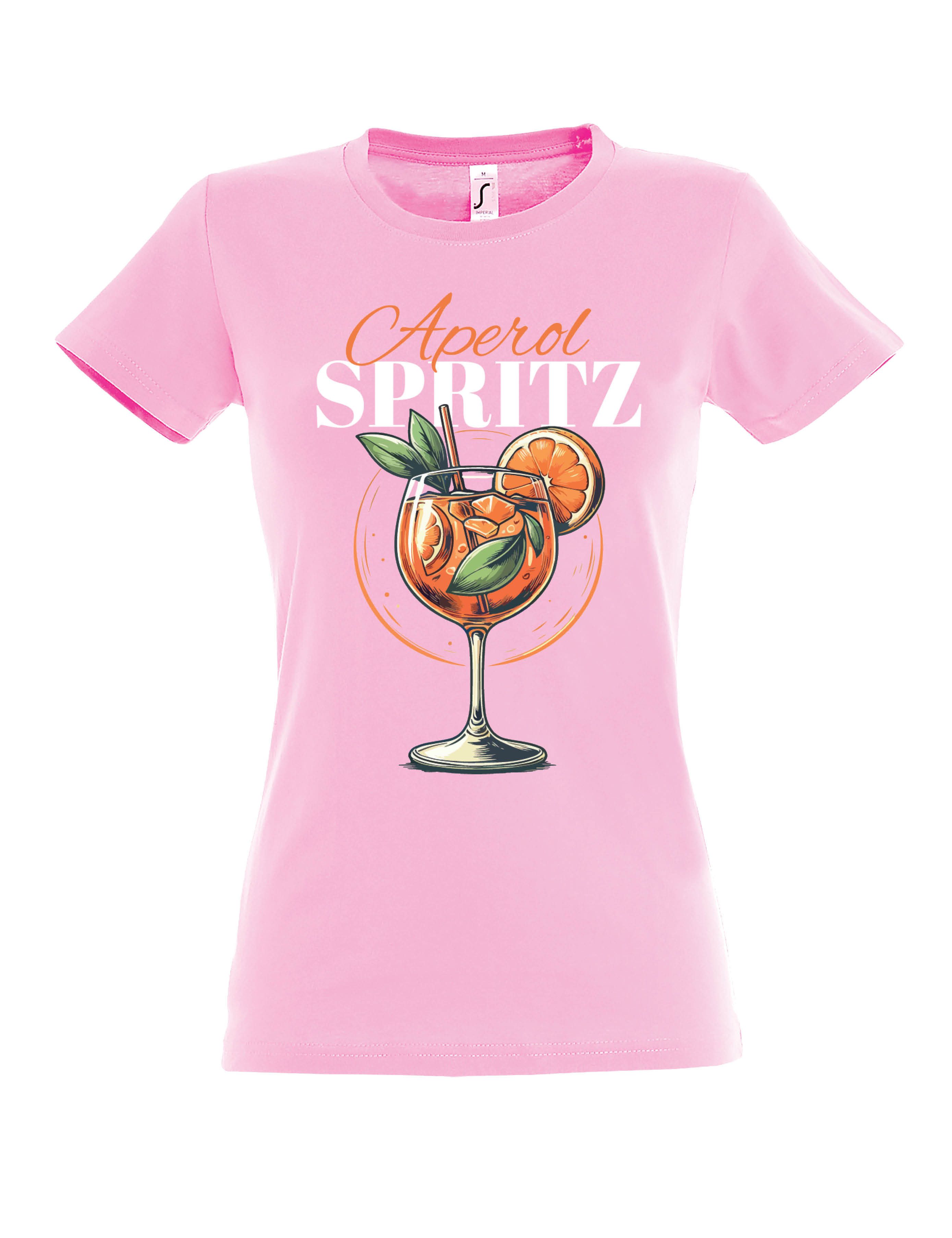 Youth Designz Print-Shirt "Aperol Spritz" Print Damen T-Shirt Statement Geschenk Frauen mit lustigen und stylischen Aufdruck für Frauen