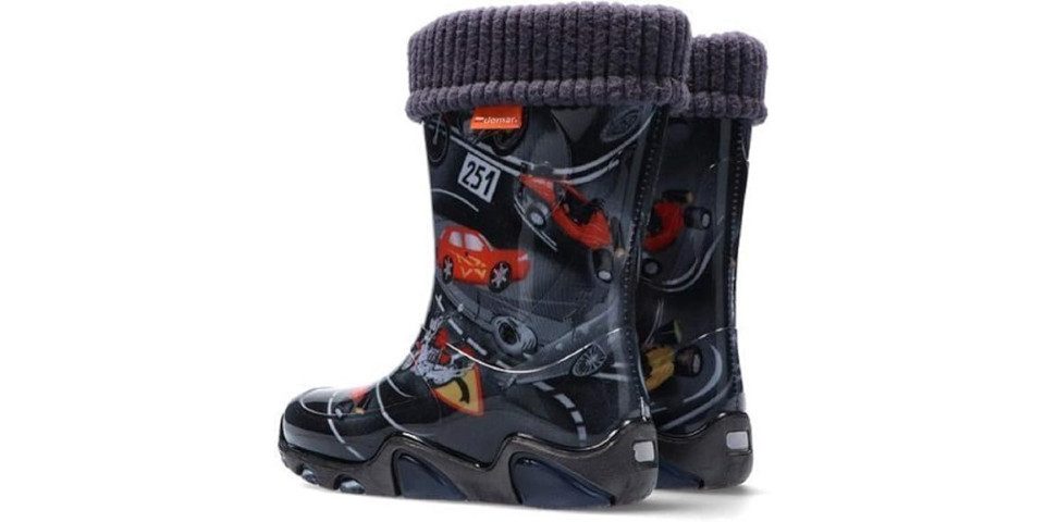 GOLDKIDS Demar LUX Gummistiefel (Regenstiefel, Kinderstiefel gefüttert) mit Innensocken Mädchen Jungen