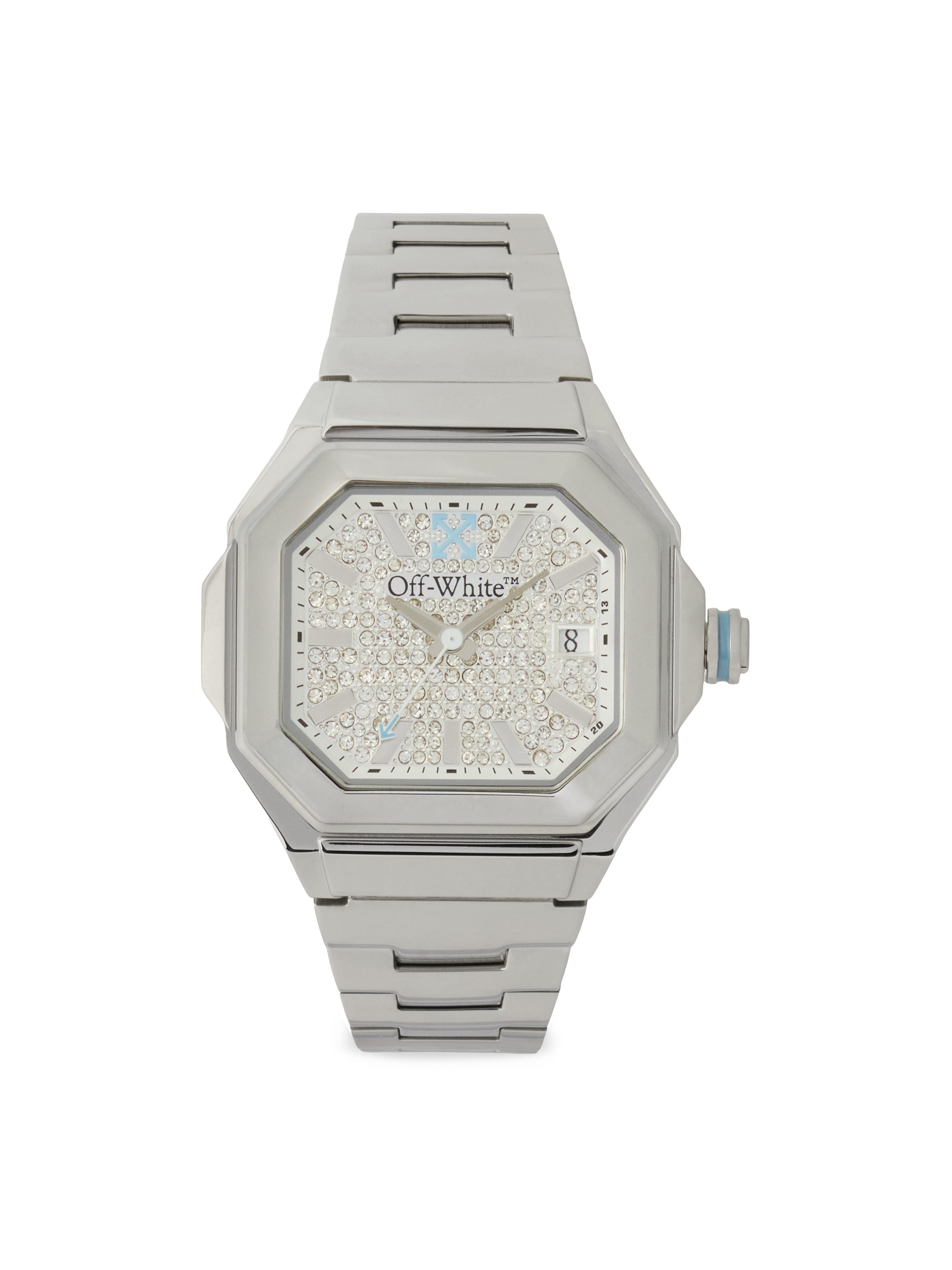 OFF-WHITE Quarzuhr SHIFT OW1L038M0015, Armbanduhr, Damenuhr, Edelstahlarmband, analog, Tag