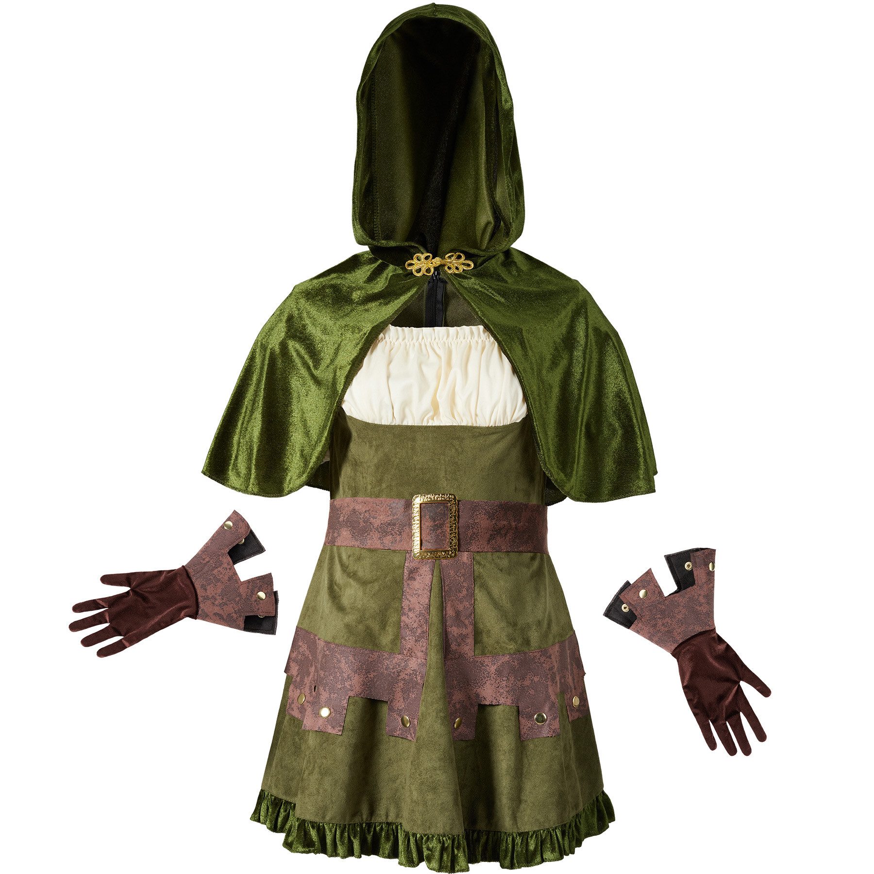 dressforfun Kostüm Damenkostüm, Bequemes Kleid mit passendem Umhang. günstig online kaufen