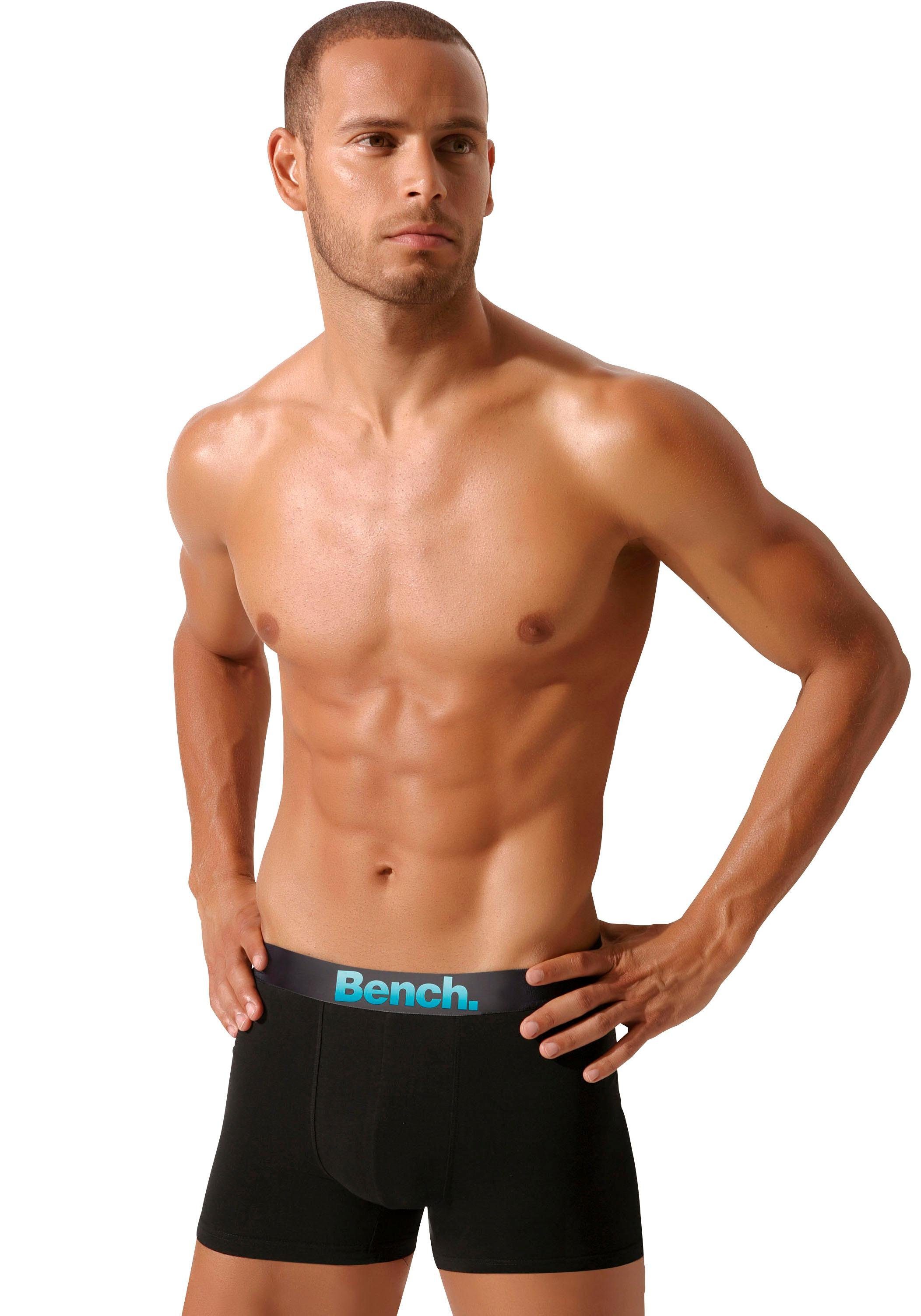 Bench. Boxer Boxershorts für Herren (Packung, 3-St) Unterhosen mit Logo Webbund