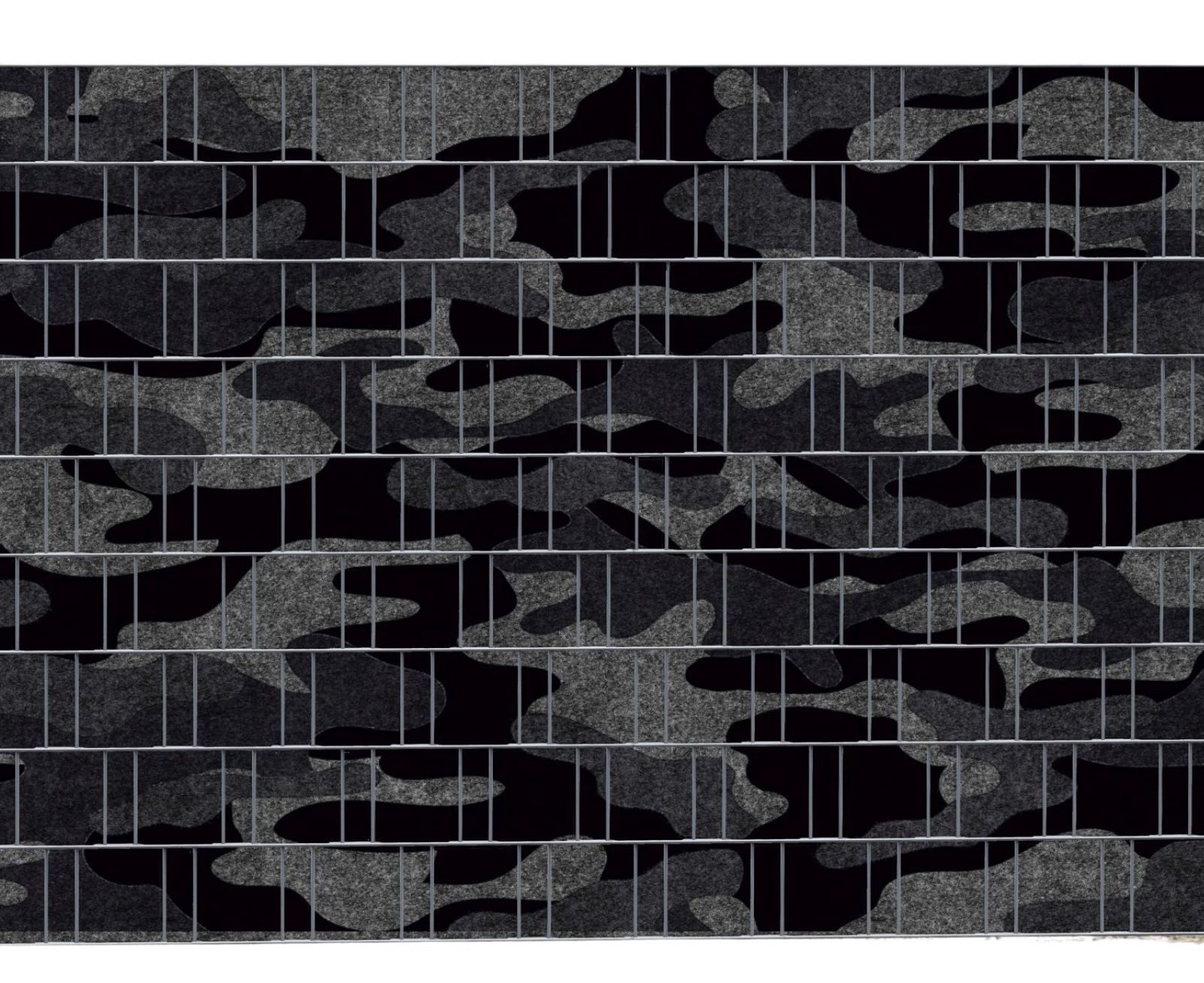 zaunzu Sichtschutzstreifen Camouflage - Bedruckter Sichtschutz 2,5m x 1,8m, (1 Rolle, Motivdruck Sichtschutzstreifen), Einfarbiger Druck für Doppelstabgitter
