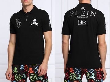 PHILIPP PLEIN Poloshirt PHILIPP PLEIN Polo Shirt Polohemd SS Multi Skull Logo Hemd Polohemd T-