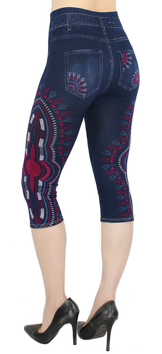 dy_mode Caprileggings Capri Jeggings Damen High günstig online kaufen