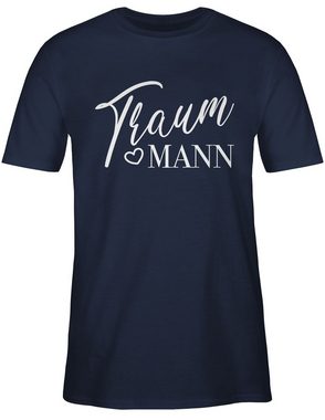 Shirtracer T-Shirt Traummann - Wunschmann Idealmann Wunschpartner Geliebter Geschenkidee Valentinstag Partner Liebe