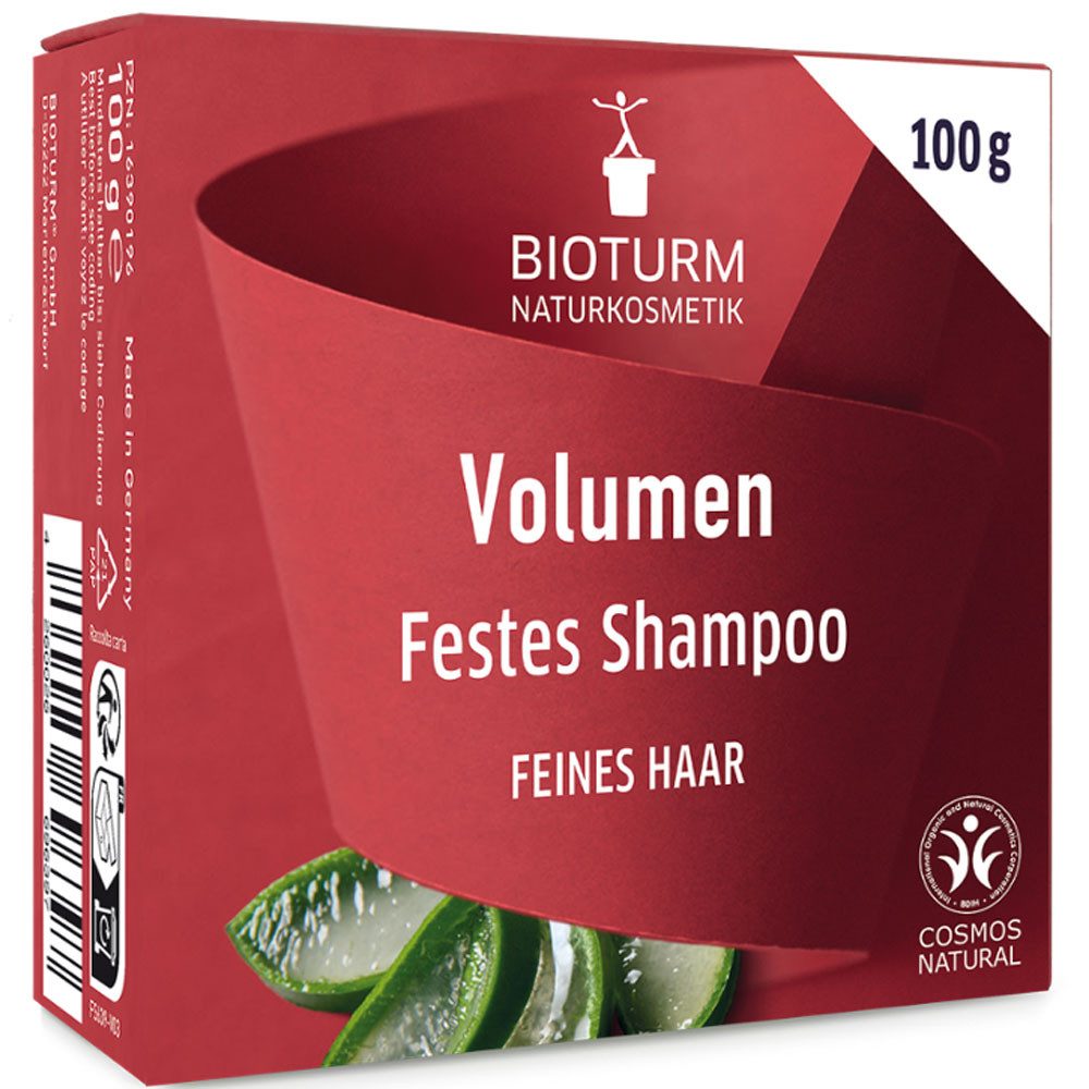 Bioturm Festes Haarshampoo Festes Shampoo Volumen, 100 g
