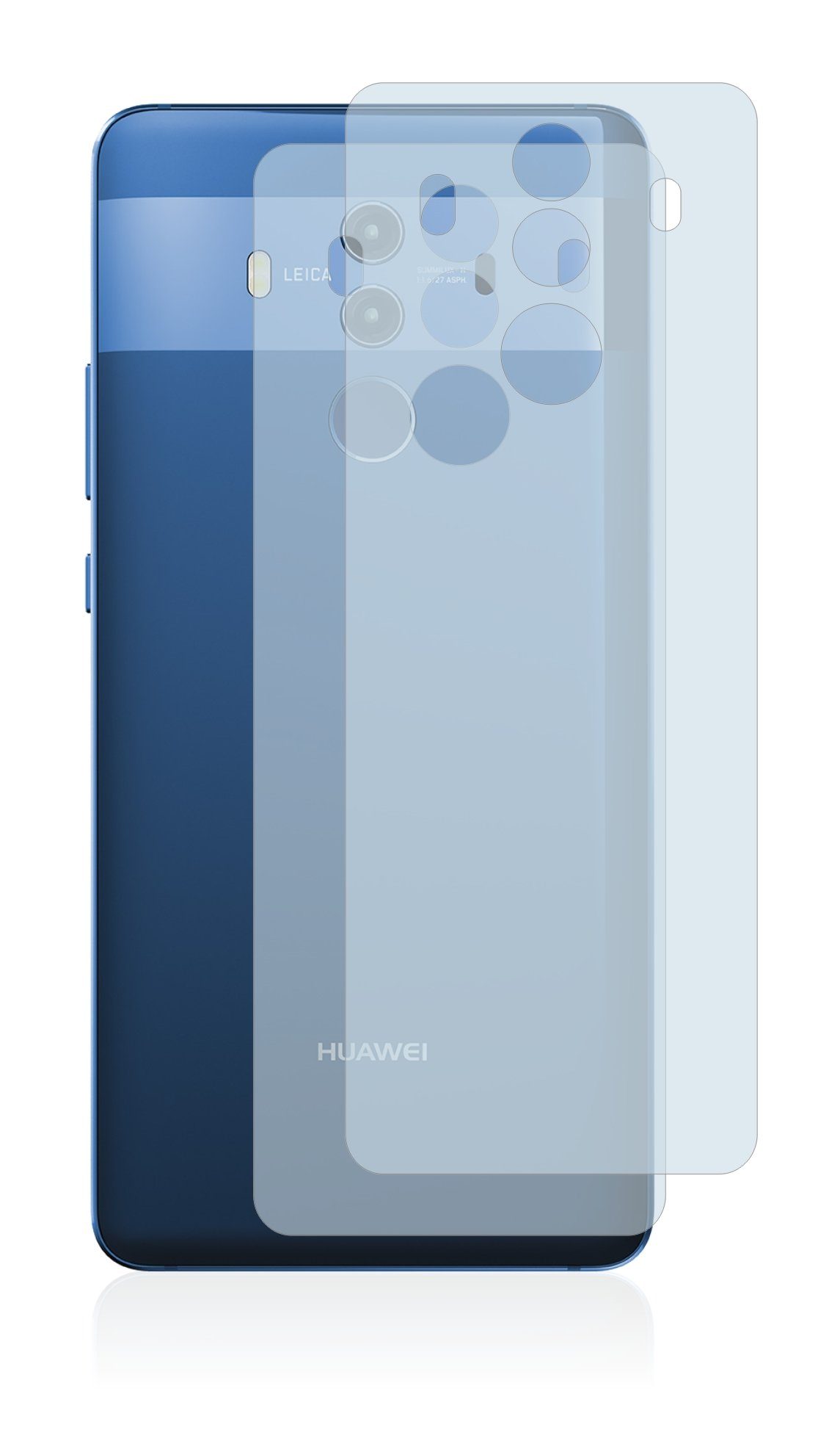 BROTECT »Schutzfolie« für Huawei Mate 10 Pro (Rückseite),  Displayschutzfolie, 2 Stück, Folie matt entspiegelt