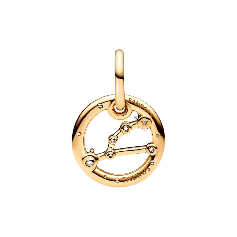 Pandora Charm Sternzeichen SHINE-762707C01, Sternzeichen, Stier, Zirkonia, Vergoldet
