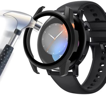 MSM Smartwatch-Hülle Hülle für Huawei Watch GT3 Schutzhülle 46mm 42mm Schutzglas Case Display Panzerfolie 9H