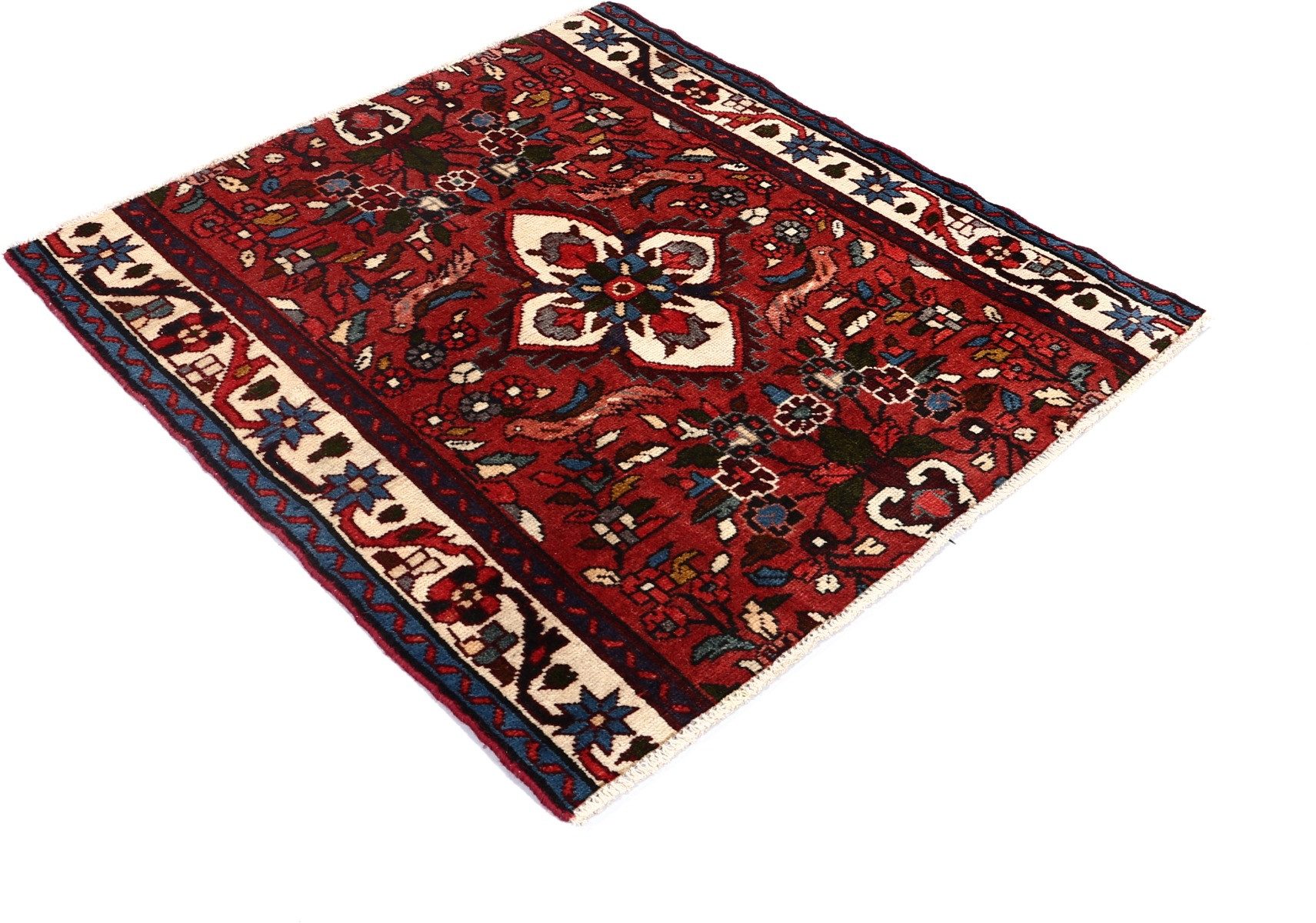 Carpet Avenue Teppich Hamadan (Teppichausschnitt) 103x98, Quadrat, Höhe: 9 mm
