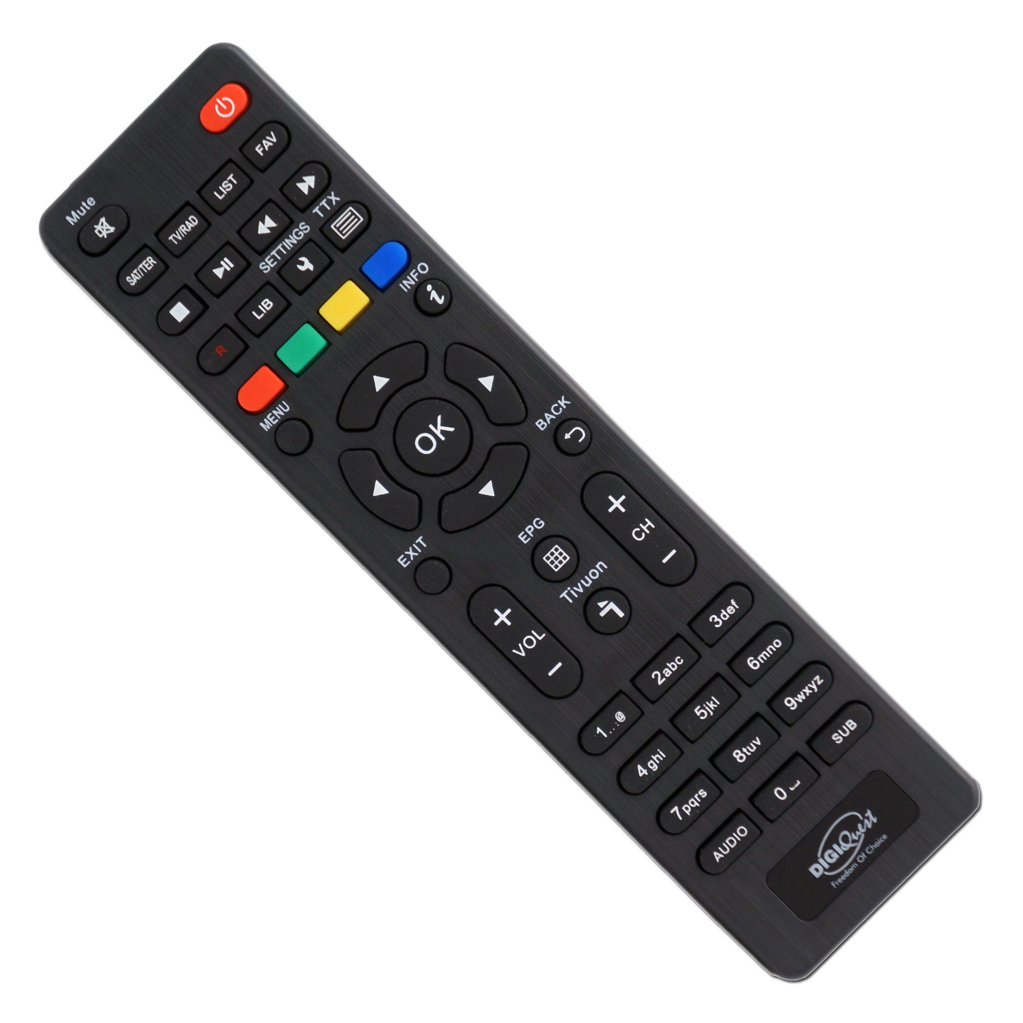 DIGIQuest TivuSat Karte 4K UHD + DIGIQuest Q90 4K H.265 Sat Receiver (akiviert) SAT-Receiver