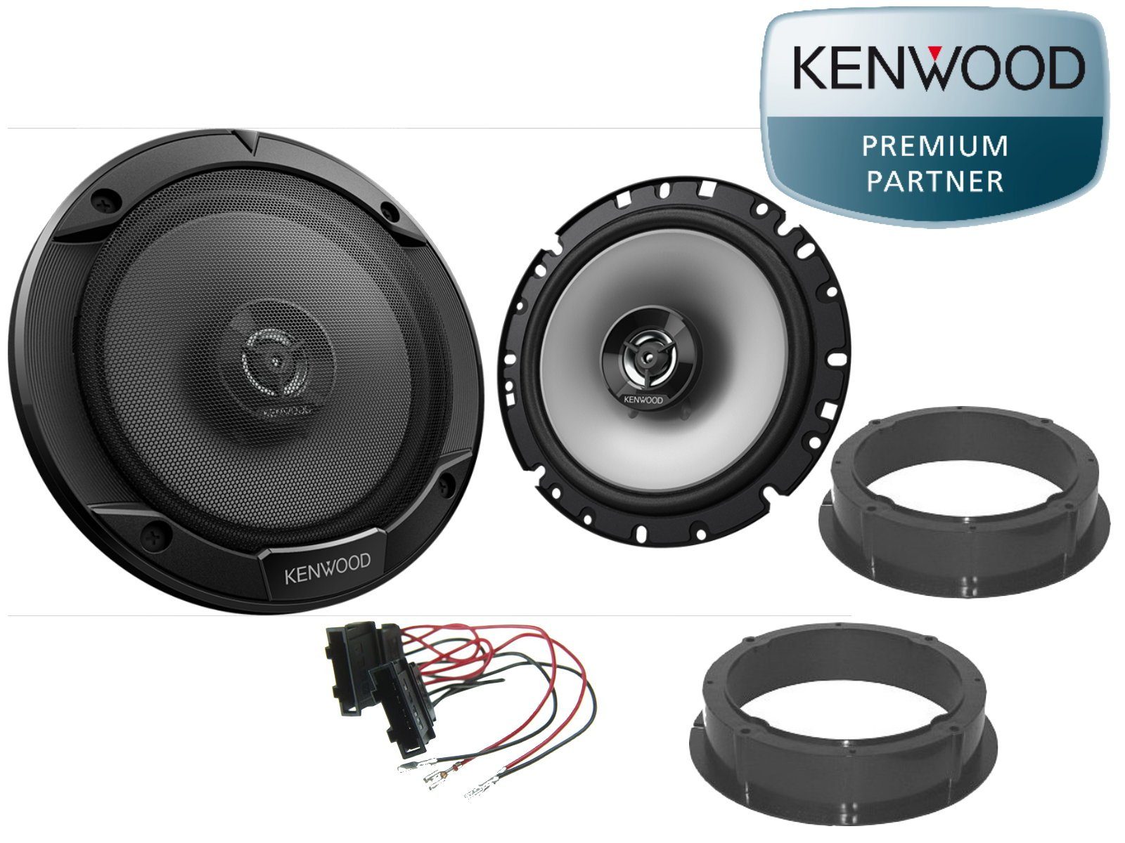 DSX Kenwood passend für Skoda Octavia III Bj 13-20 Lau Auto-Lautsprecher (30 W) grau
