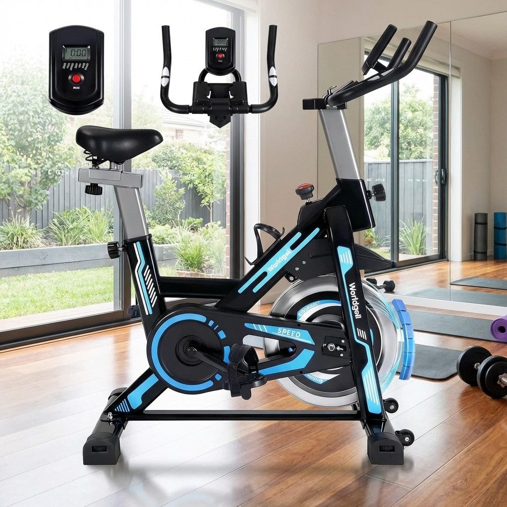 ZMH Heimtrainer 3in1 mit Magnetwiderstand - Klappbares stationäres Fahrrad für Zuhause, Fahrradtrainer Speedbike für Training zu Hause