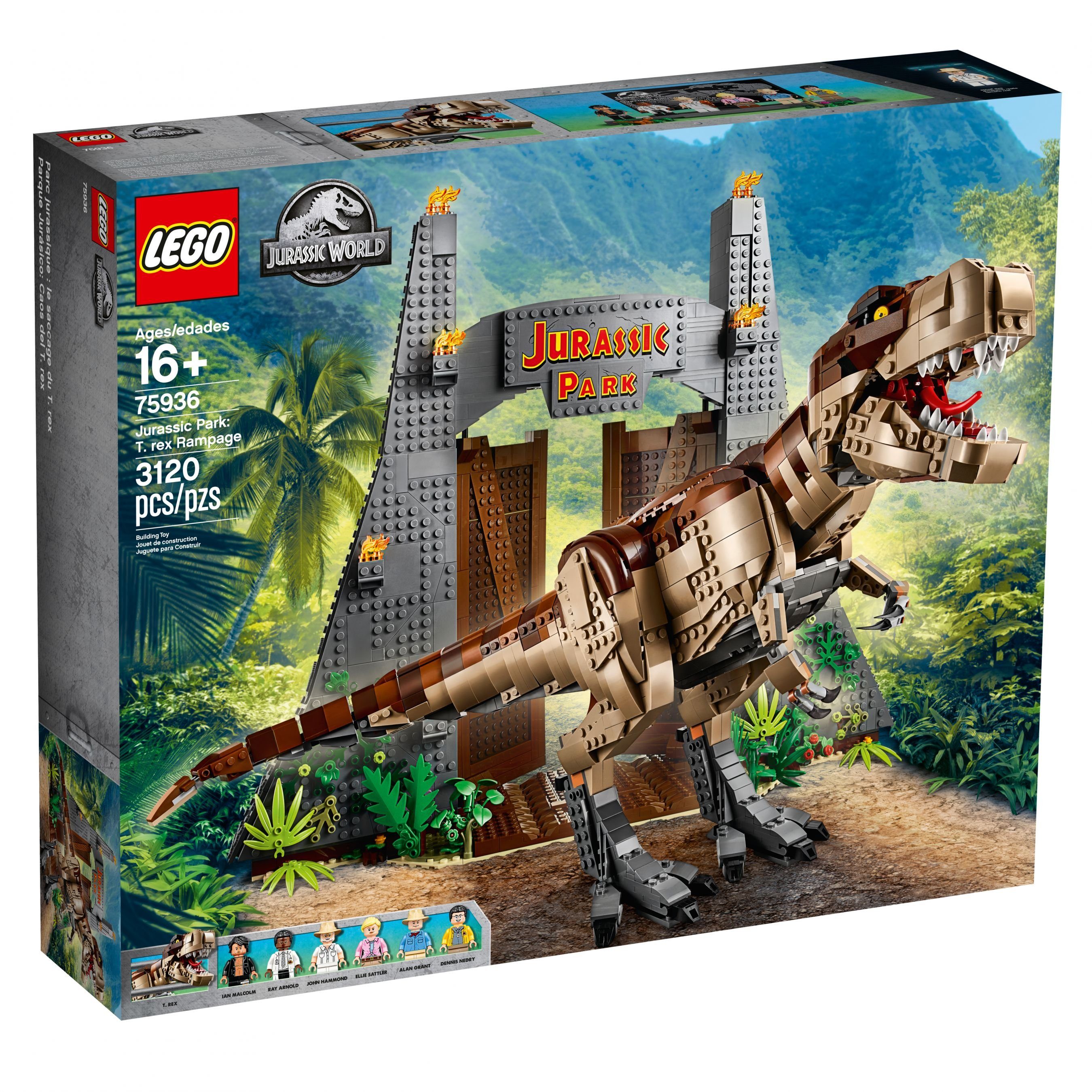 LEGO® Konstruktionsspielsteine LEGO® Jurassic World™ - Jurassic Park: T. rexs, (Set, 3120 St)
