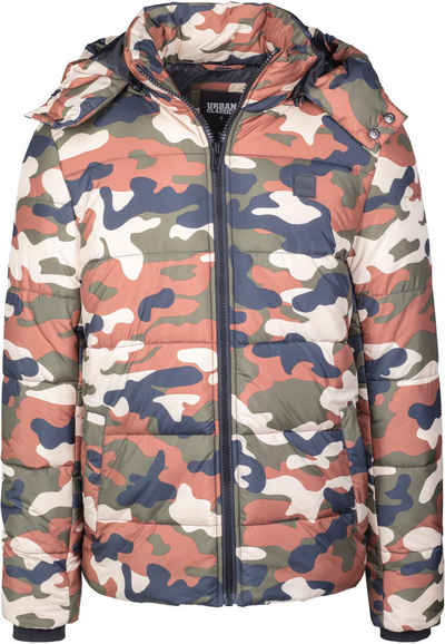 URBAN CLASSICS Winterjacke Urban Classics Herren Hooded Camo Puffer Jacket (1-St)