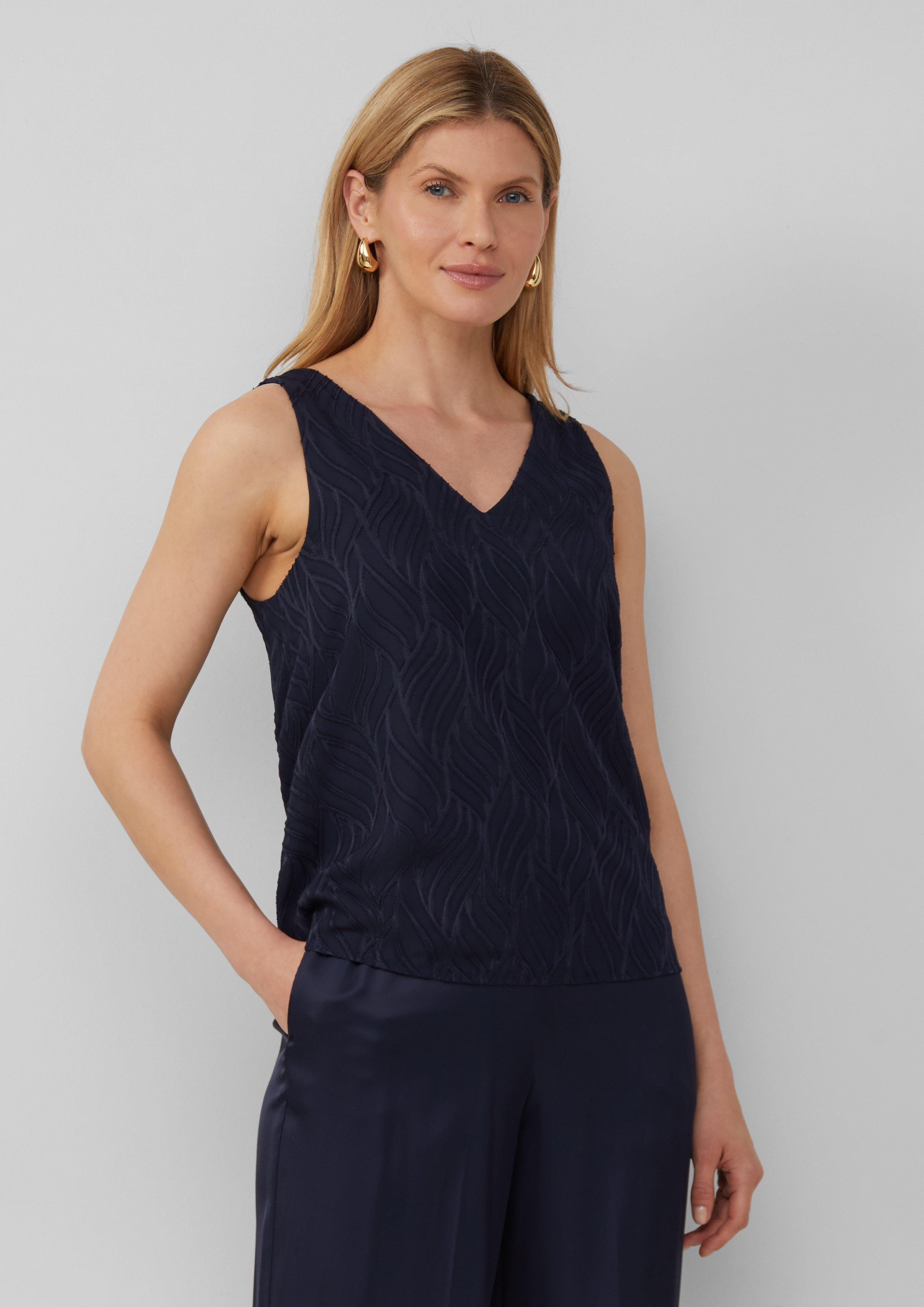 s.Oliver BLACK LABEL Blusentop Gefütterte Bluse günstig online kaufen