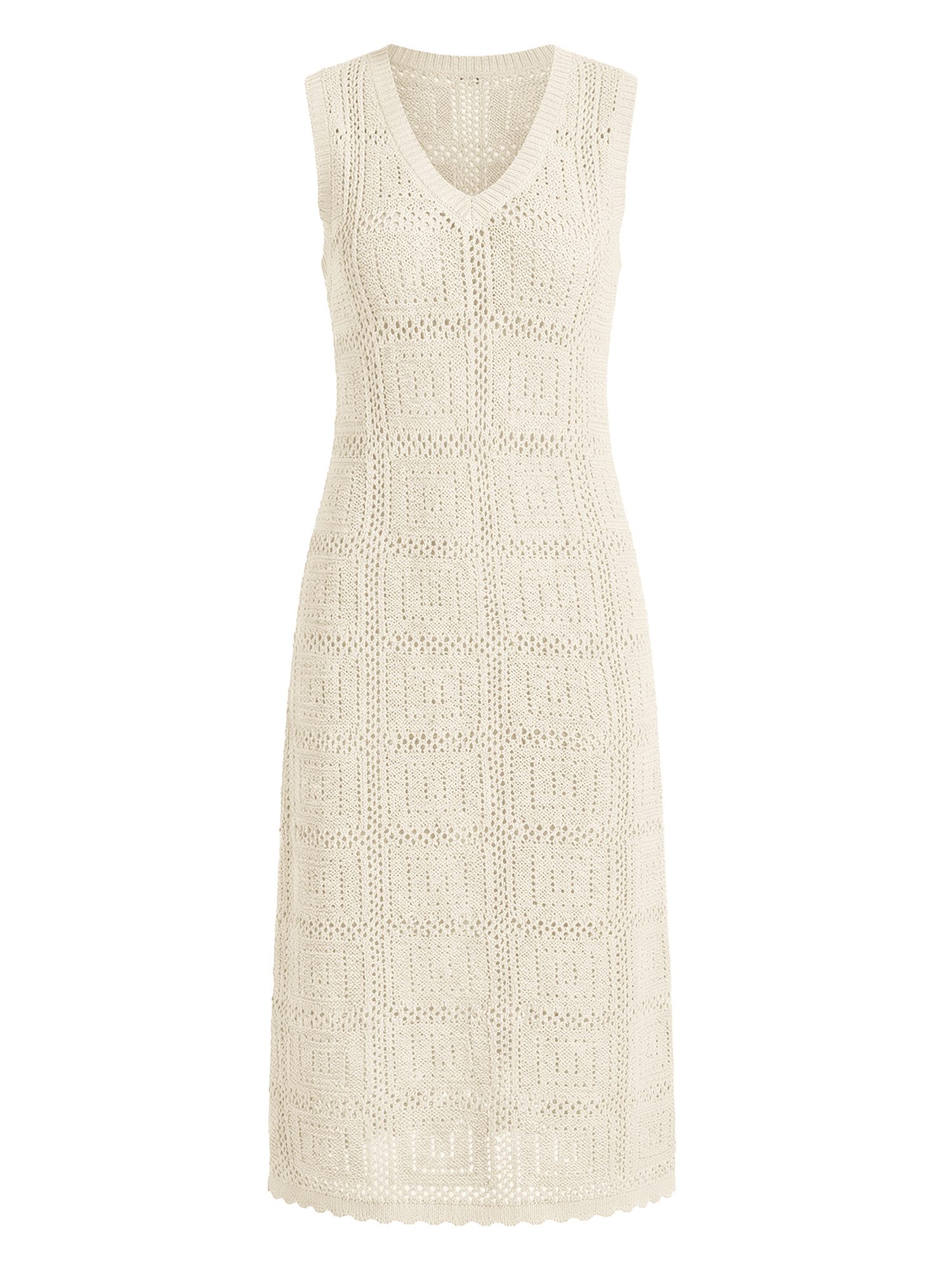 Midikleid Damen Boho Urlaubs Tankkleider