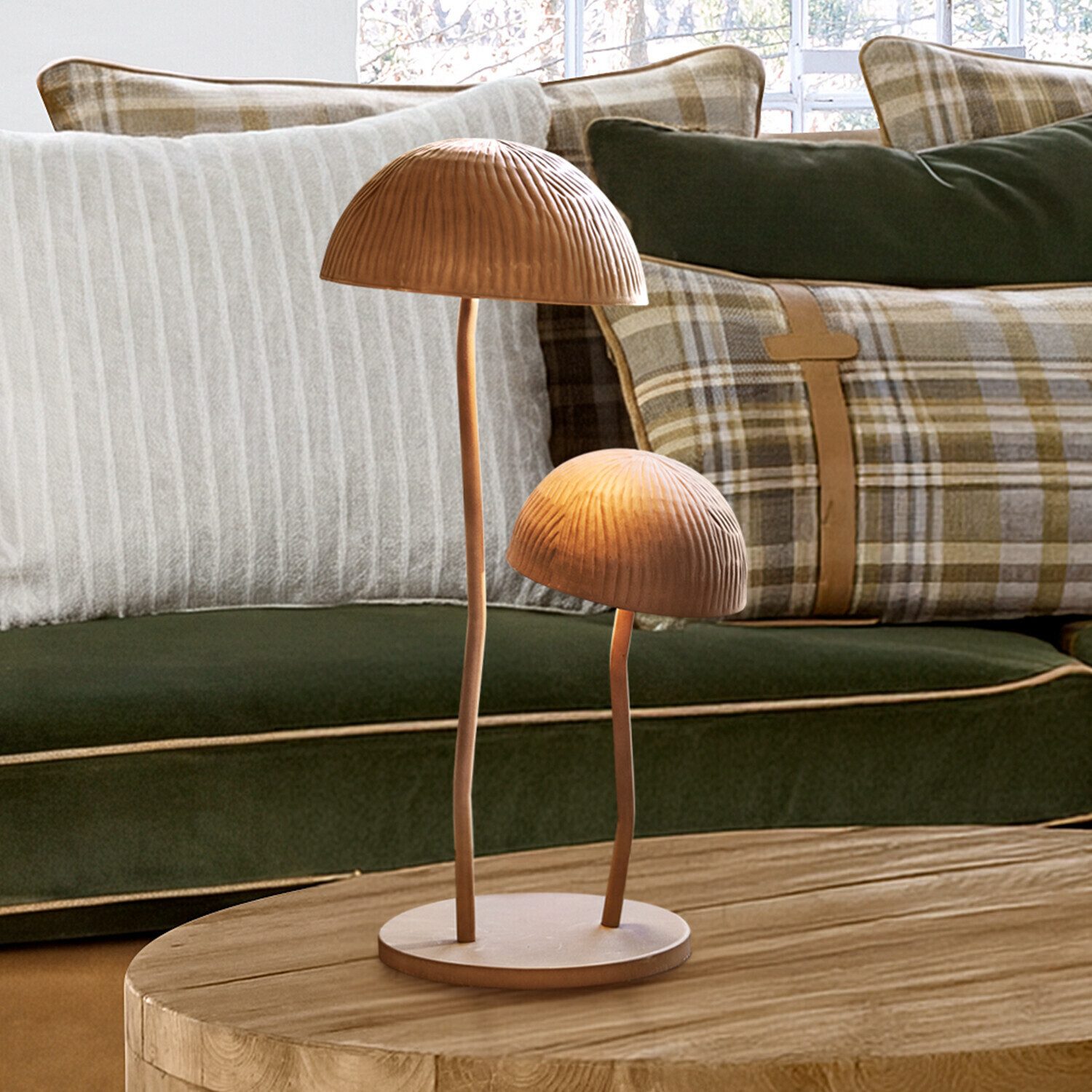 Mirabeau Tischleuchte Tischlampe Harvelle braun