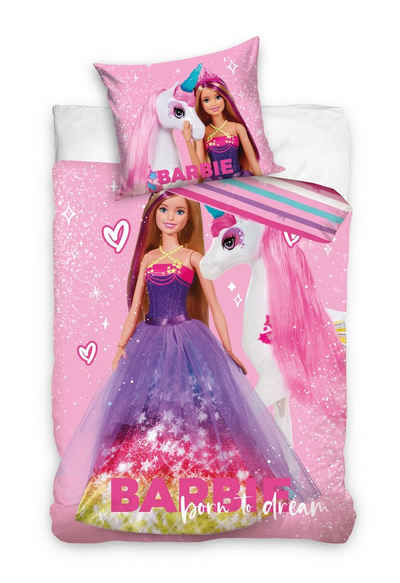 Bettwäsche Barbie Kinderbettwäsche 135 x 200 cm, Barbie