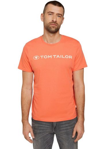 TOM TAILOR T-Shirt mit klassischem Logoprint