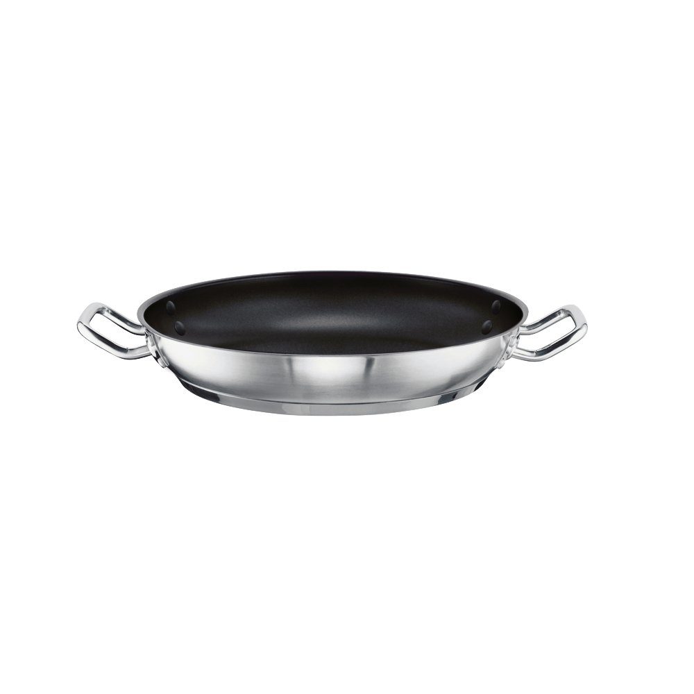 SCHULTE-UFER Schmorpfanne DIAMAS PRO Chef, Edelstahl (Einzelartikel, 1 x Schmorpfanne), Ø 36 cm, induktionsgeeignet