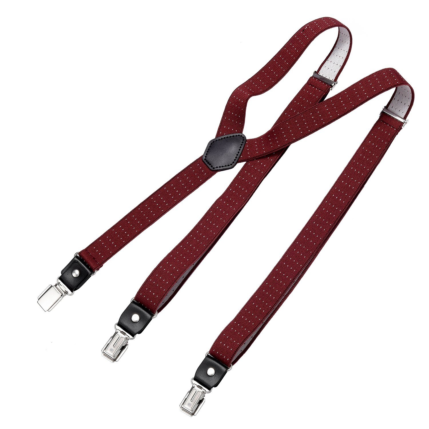 DonDon Hosenträger DonDon® Herren Hosenträger schmal 2,5 cm 3 Clips in Y-Fo günstig online kaufen