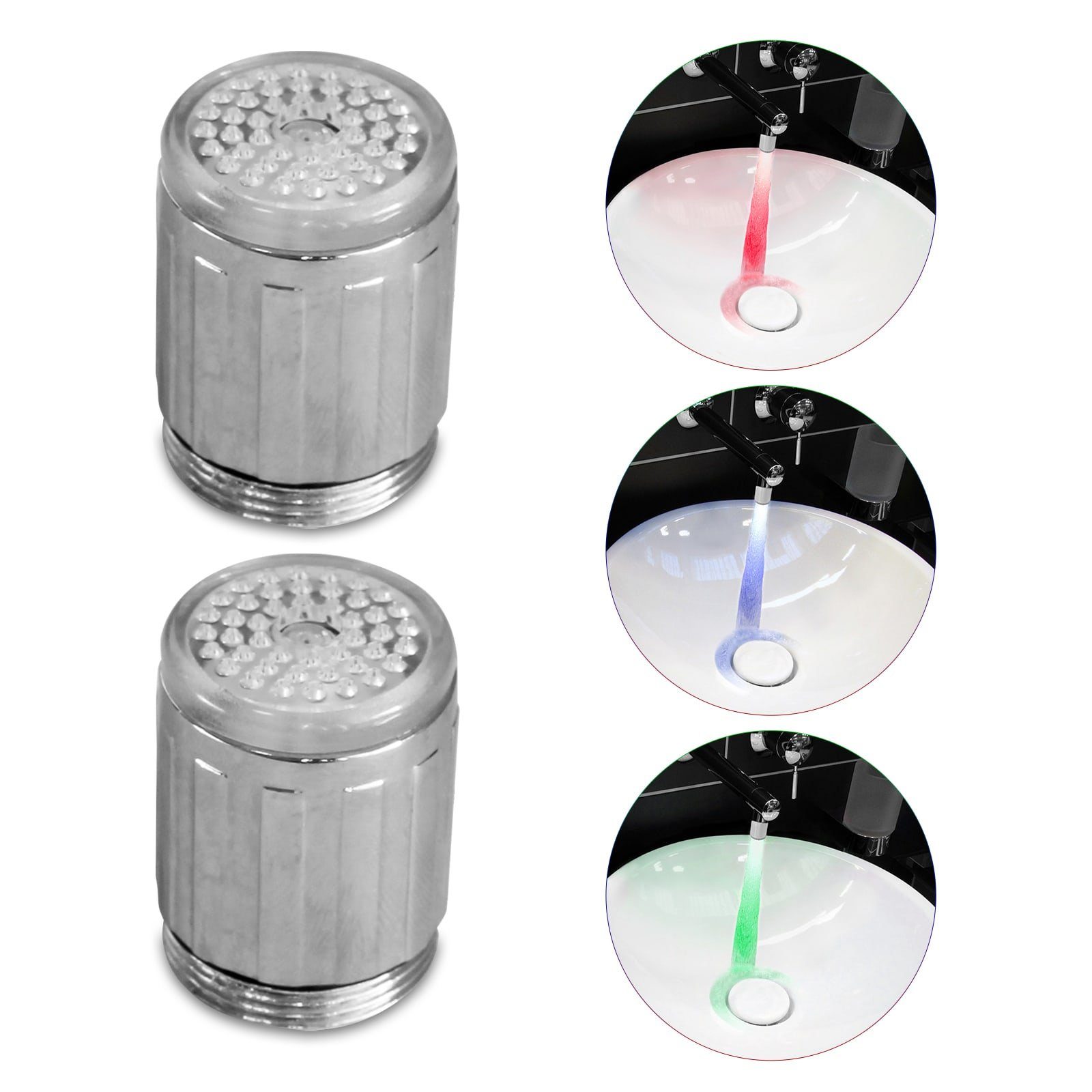 EAXUS Waschtischarmatur LED Wasserhahnaufsatz - RGB günstig online kaufen