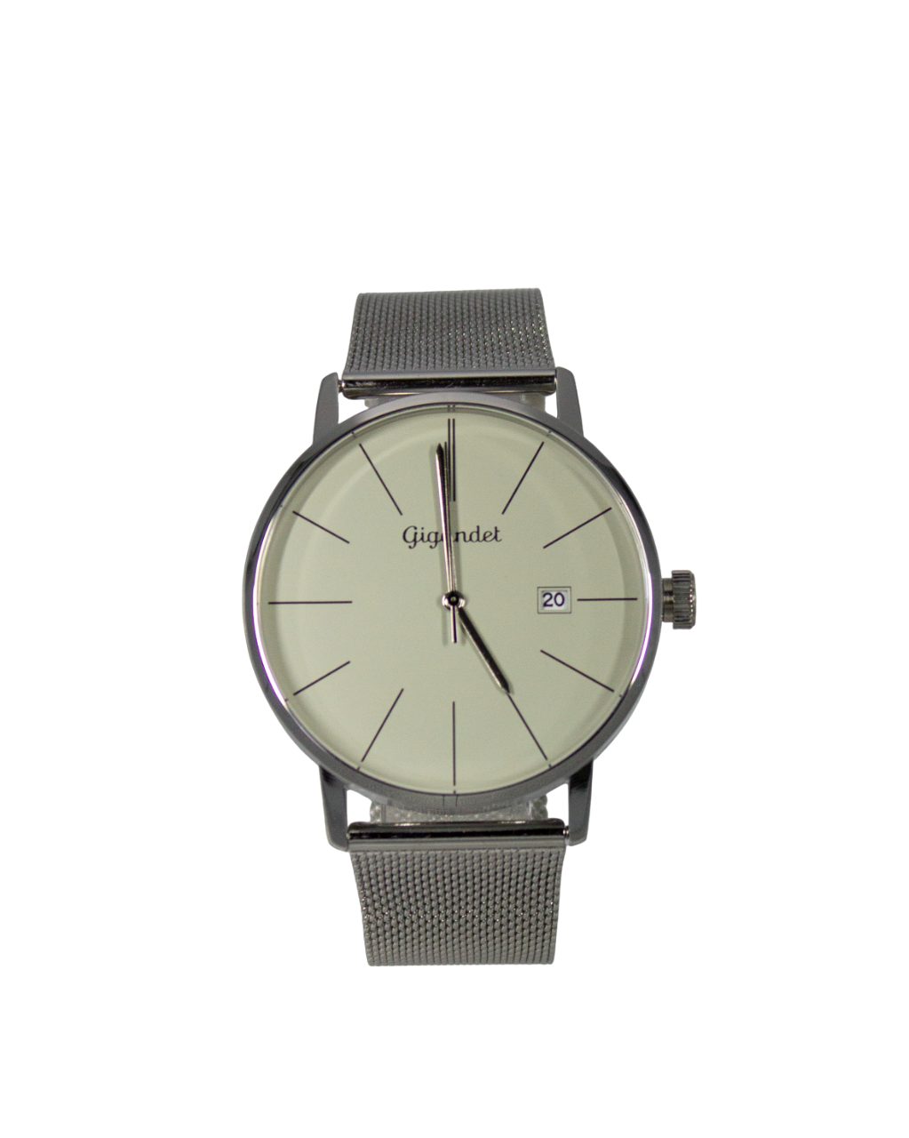 Gigandet Quarzuhr Herrenuhr, Armbanduhr, Businessuhr, 42mm, MINIMALISM G42-019, Mineralglas, Datumsanzeige, Edelstahlband, 3bar/30m wasserfest