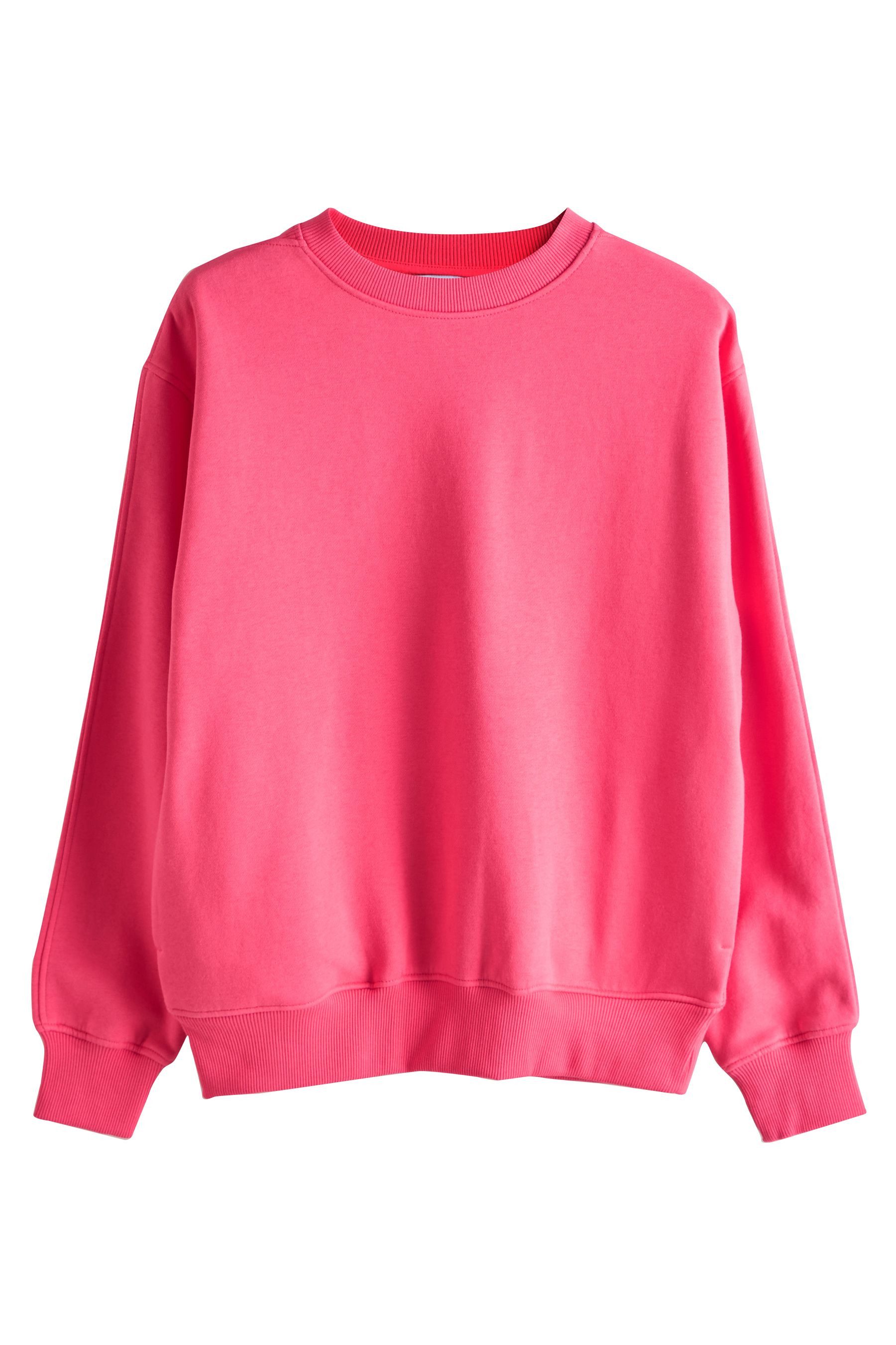 Next Longsweatshirt Angerautes Relaxed Fit Oversized-Sweatshirt (1-tlg)