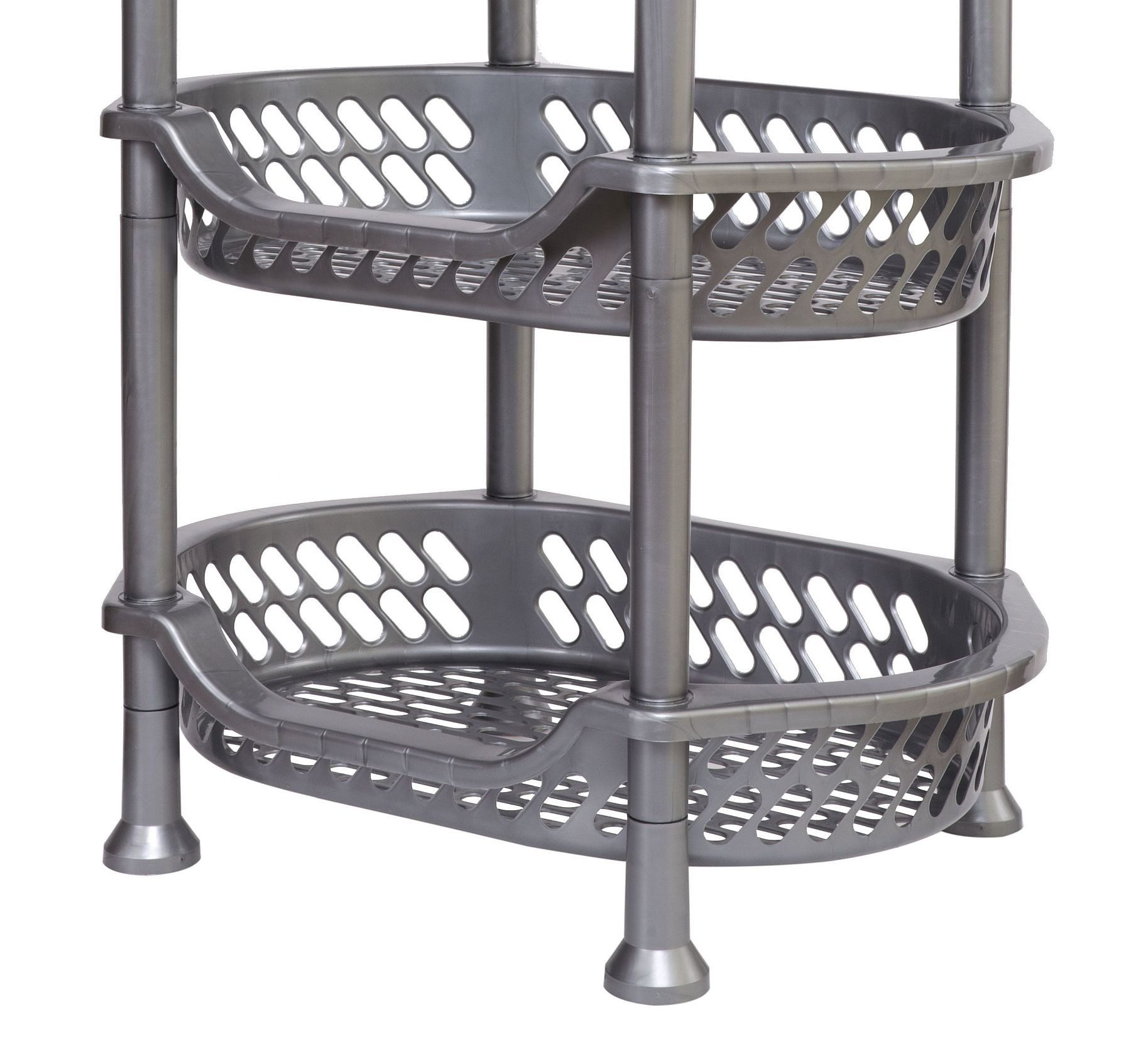 DanDiBo Küchenregal stapelbar Kunststoff Obstregal 93872 Küchenkorb Stapelk günstig online kaufen